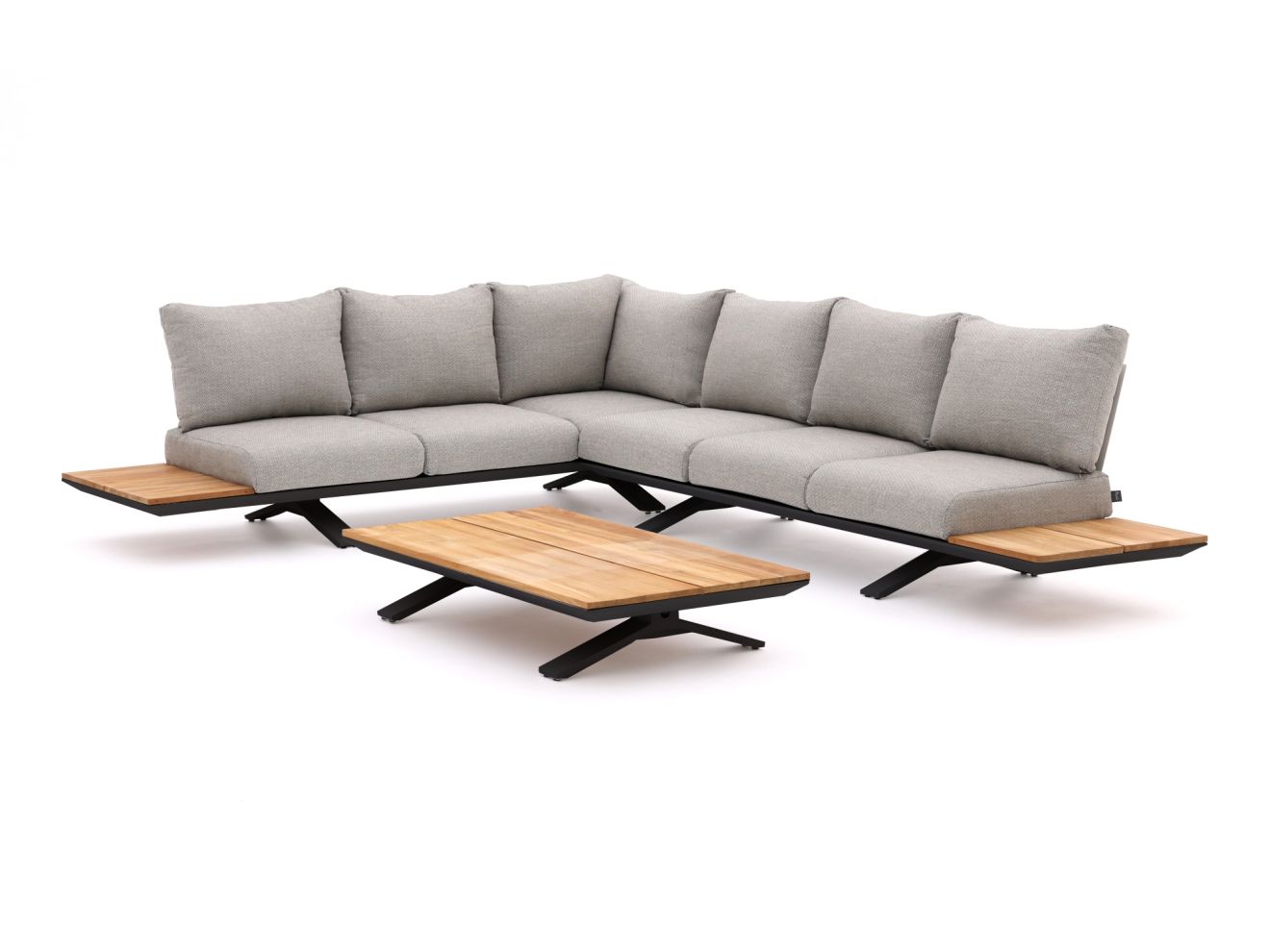 SUNS Stockholm Ecklounge-Set 3-teilig links Grau  Rabatt: 11 %