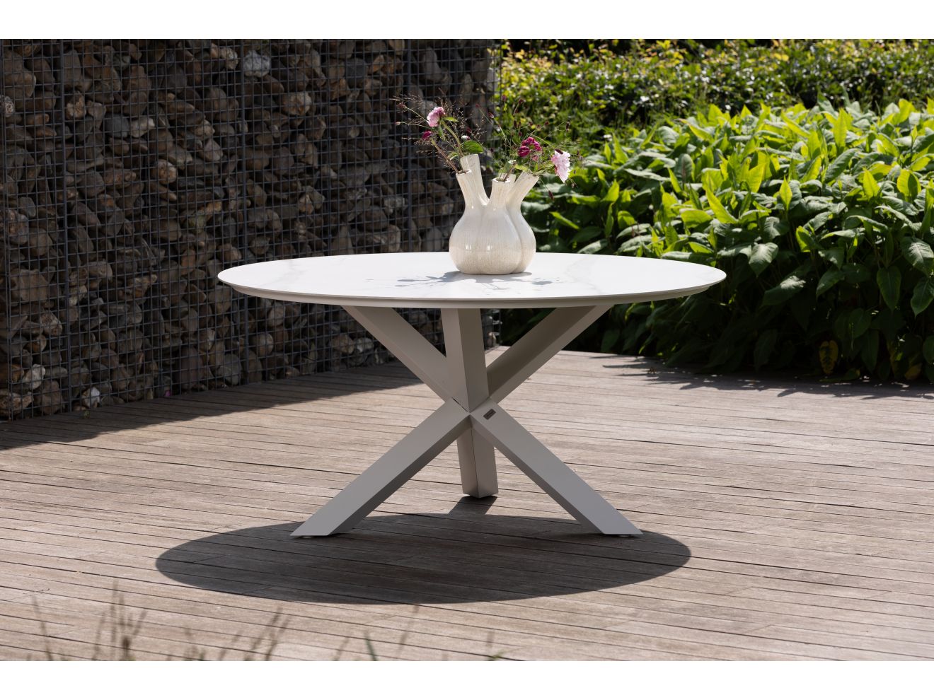 Manifesto Cavone/Lodola ø 150 cm Gartenmöbel-Set 6-teilig stapelbar Weiß 150cm Rabatt: 22 % Manifesto Cavone/Lodola ø 150 cm Gartenmöbel-Set 6-teilig stapelbar Weiß 150cm Rabatt: 22 %