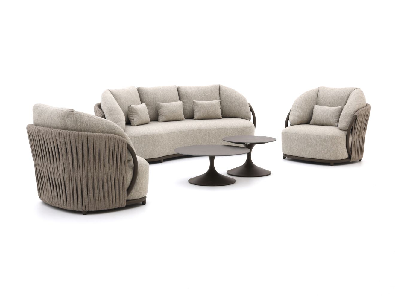 + 15 % Kassenrabatt | SUNS Vivaro/Nova Sessel-Sofa Lounge-Set 5-teilig
