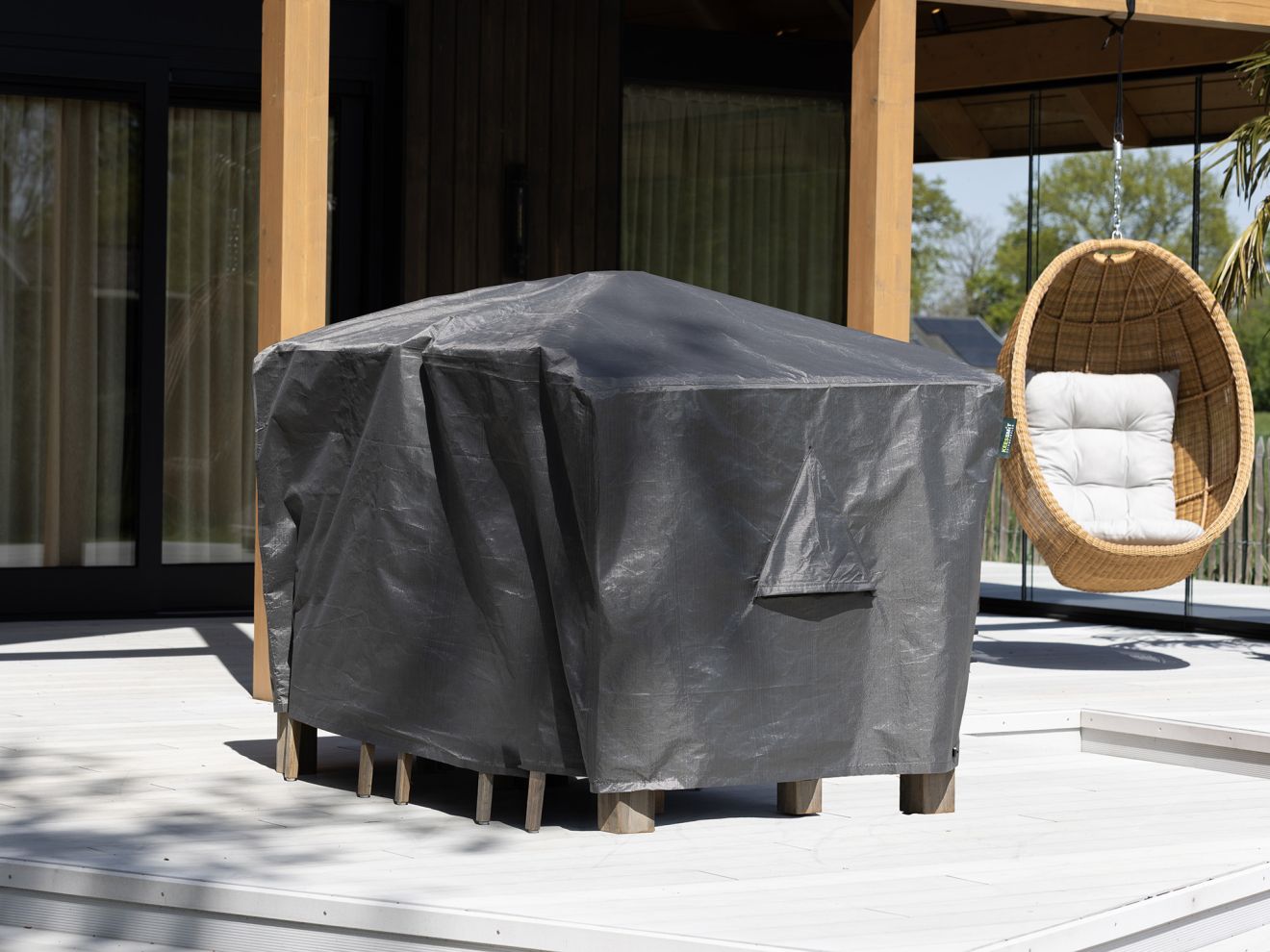 Kees Smit Gartenmöbelabdeckung Gartenbar-Set 185x120x95 cm Grau  Rabatt: 16 %