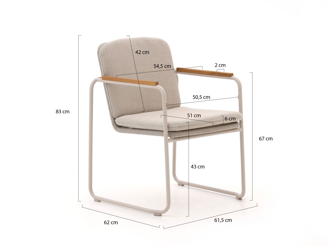 Bellagio Sordio/La Fonte ø 150 cm Gartenmöbel-Set 6-Teilig Stapelbar günstig online kaufen
