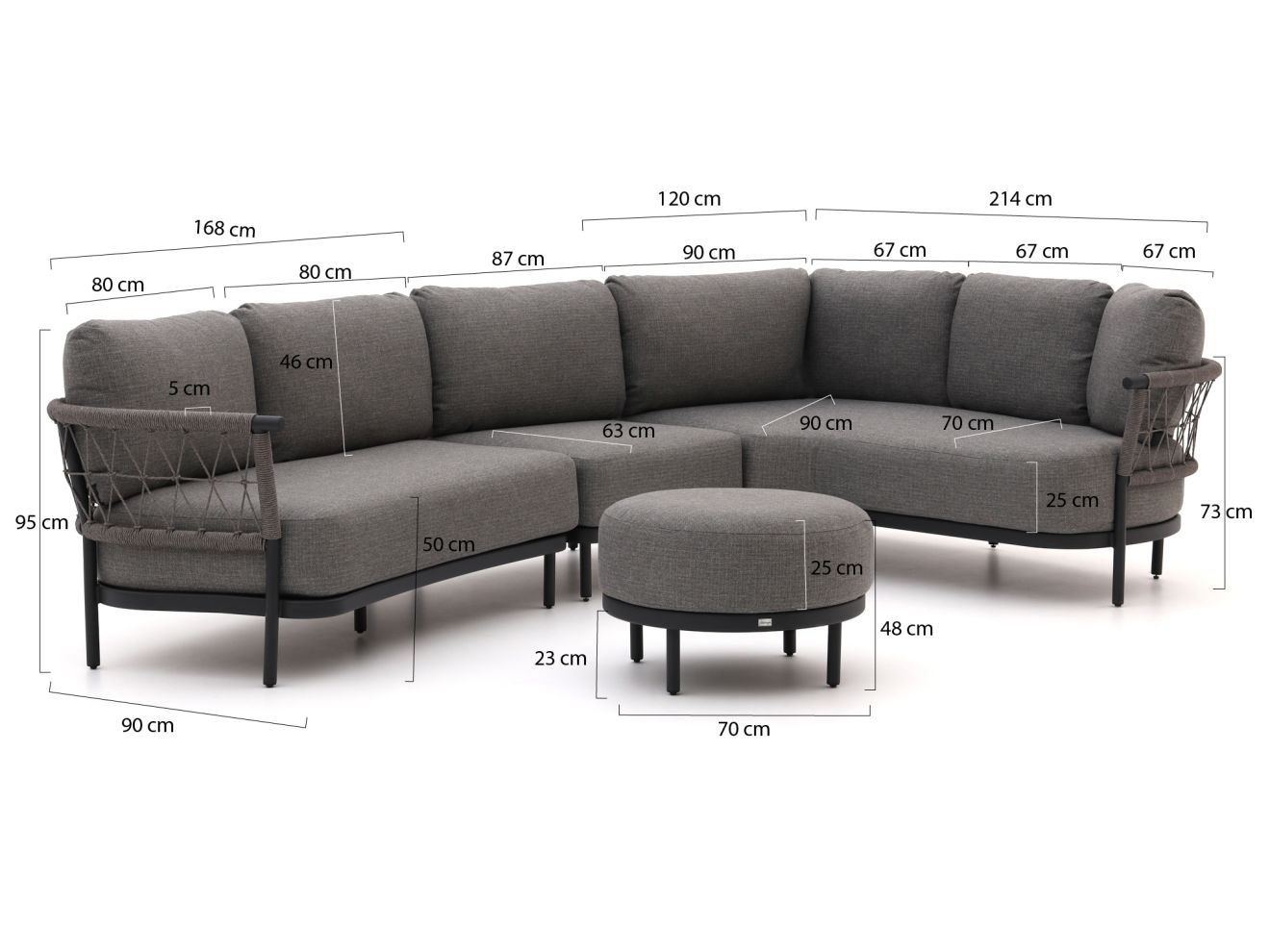 Bellagio Calizzano Ecklounge-Set 4-teili... Bellagio Calizzano Ecklounge-Set 4-teili...