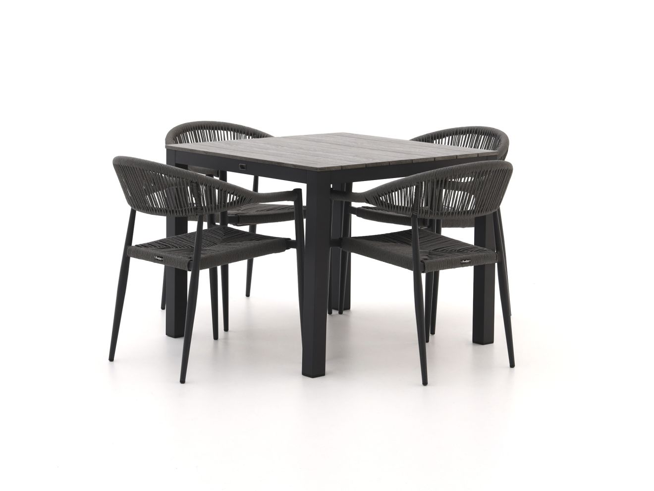 Manifesto Belpasso/Fidenza 90 cm Gartenmöbel-Set 5-teilig stapelbar günstig online kaufen
