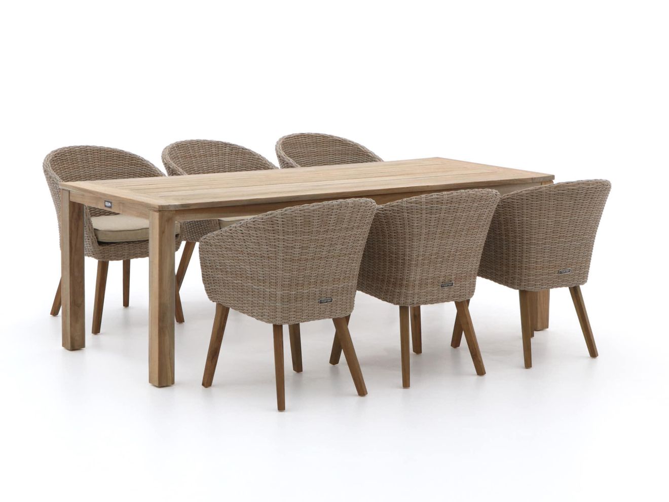 Intenso Tropea/ROUGH-S 220 cm Gartenmöbel-Set 7-teilig