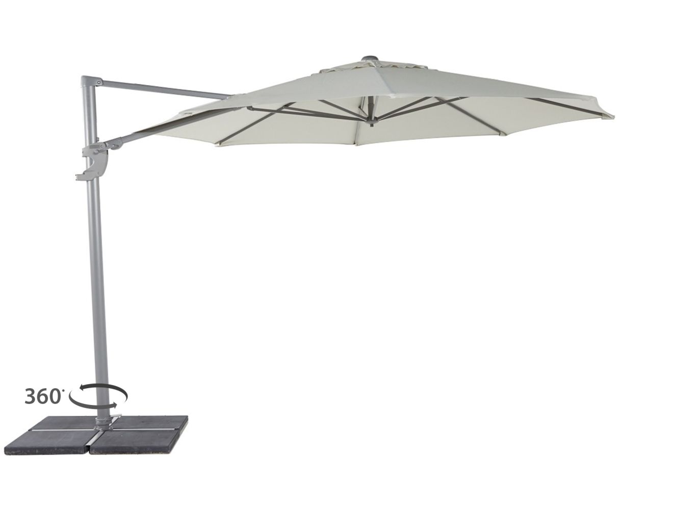 Shadowline Francisco Ampelschirm ø 330 cm Grau 330cm Rabatt: 20 %