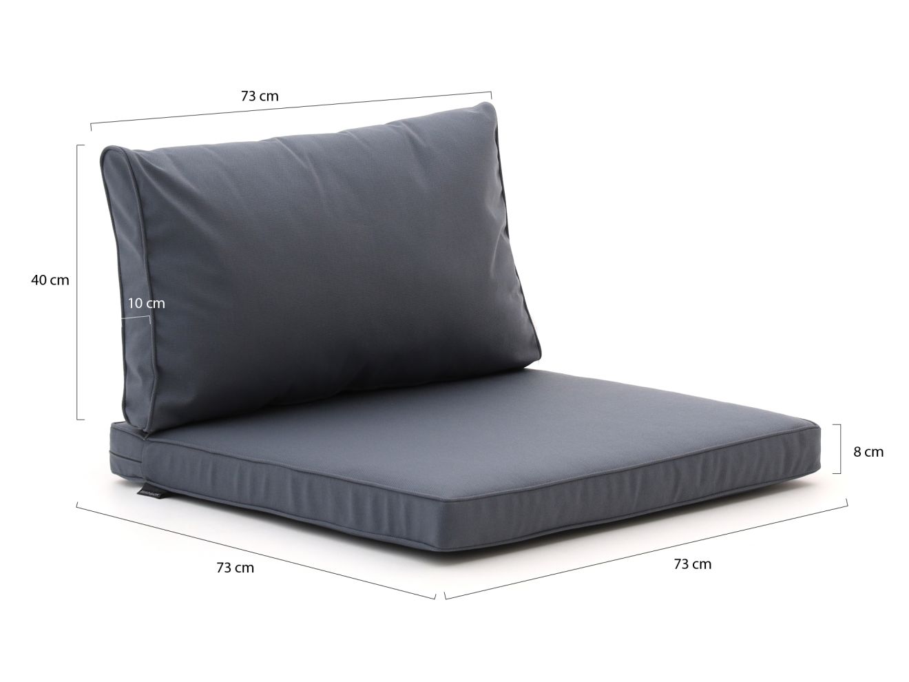 Madison Loungekissenset Luxus Rücken 73x40  cm Sitz 73x73  cm 4-Teilig günstig online kaufen