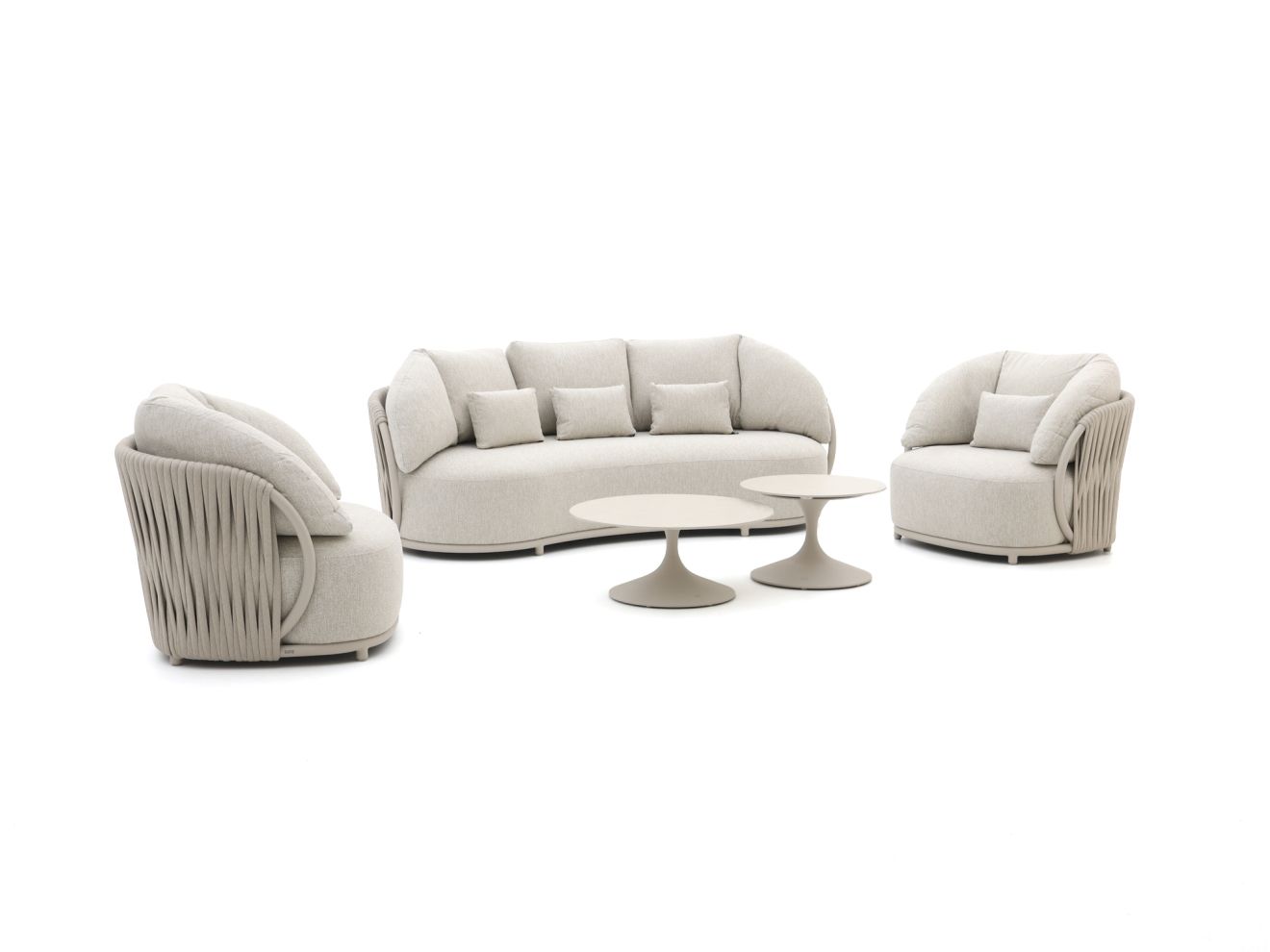 + 15 % Kassenrabatt | SUNS Vivaro/Nova Sessel-Sofa Lounge-Set 5-teilig