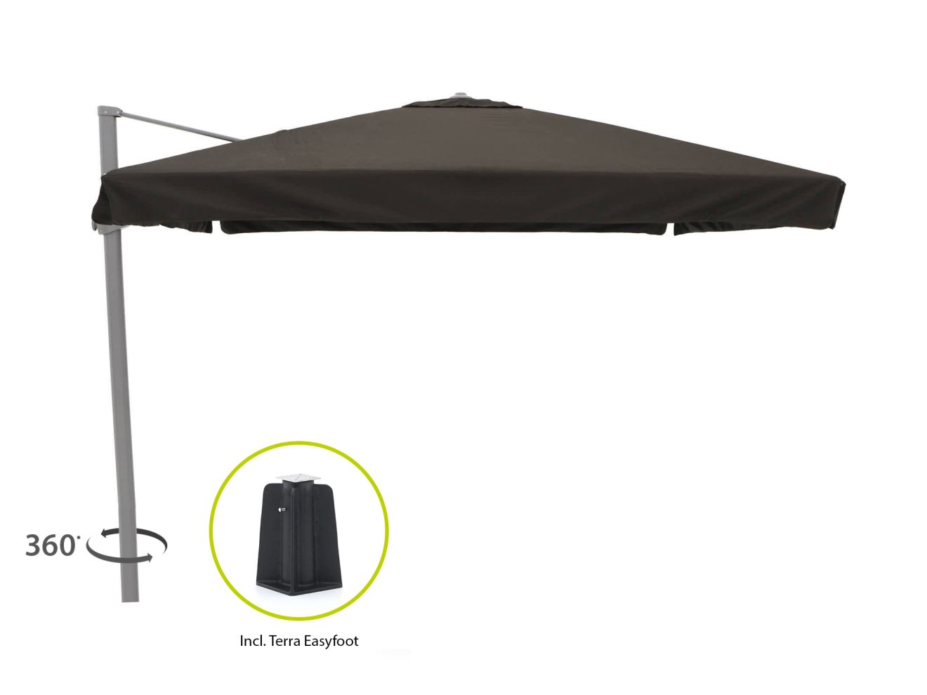 Shadowline Miami Ampelschirm 300x300 cm Schwarz Rabatt: 18 % Shadowline Miami Ampelschirm 300x300 cm Schwarz Rabatt: 18 %