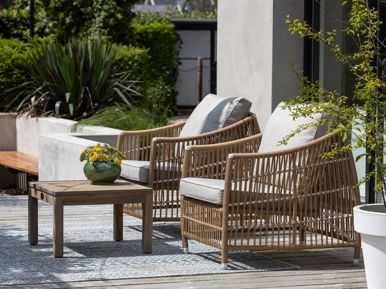 Manifesto Ortello Gartensessel Taupe  Ra...