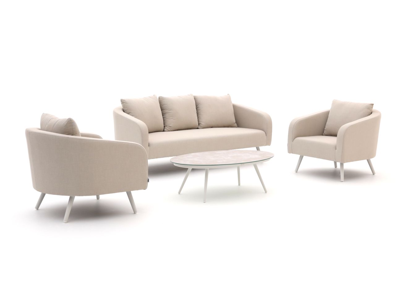 Il Tempo Giulia Sessel-Sofa Lounge-Set 4-teilig