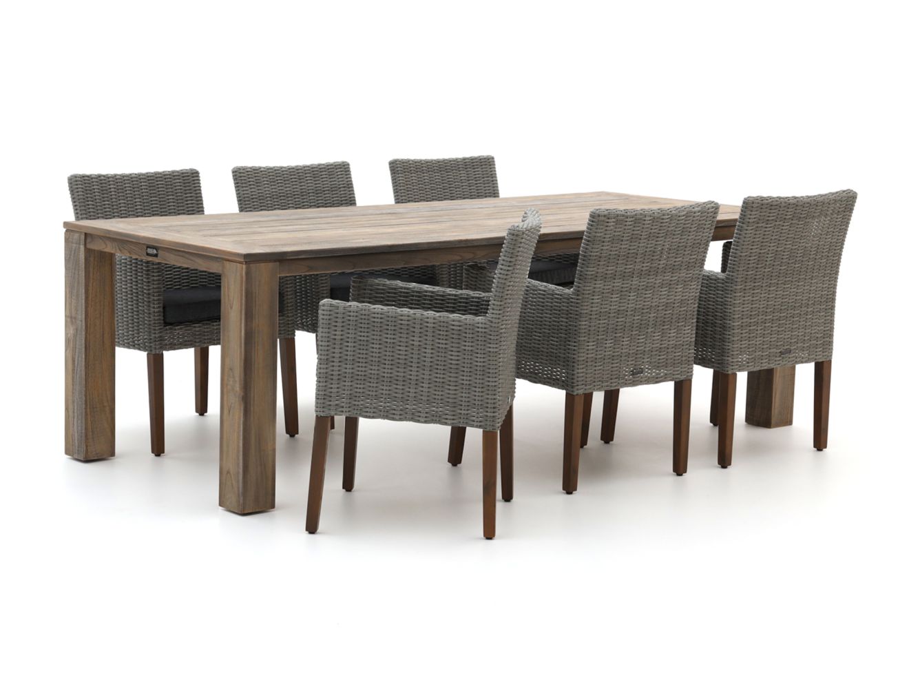 Intenso Lesa/ROUGH-X 240 cm Gartenmöbel-Set 7-teilig Grau  Rabatt: 34 %