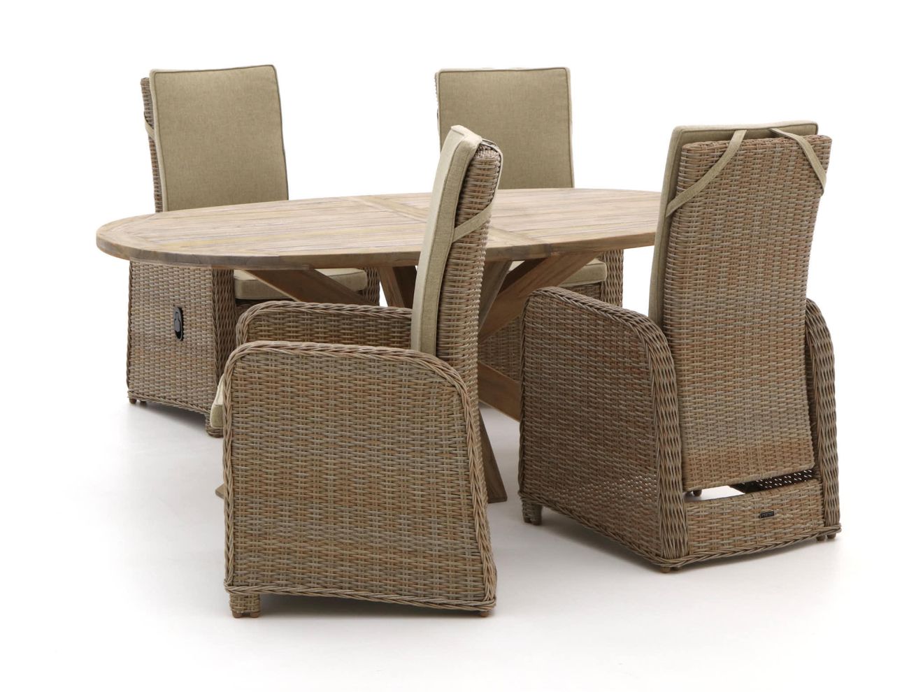 Intenso Umbria/ROUGH-Y Ellips 200 cm Gartenmӧbel-Set 5-teilig verstelbar Taupe Rabatt: 34 % Intenso Umbria/ROUGH-Y Ellips 200 cm Gartenmӧbel-Set 5-teilig verstelbar Taupe Rabatt: 34 %