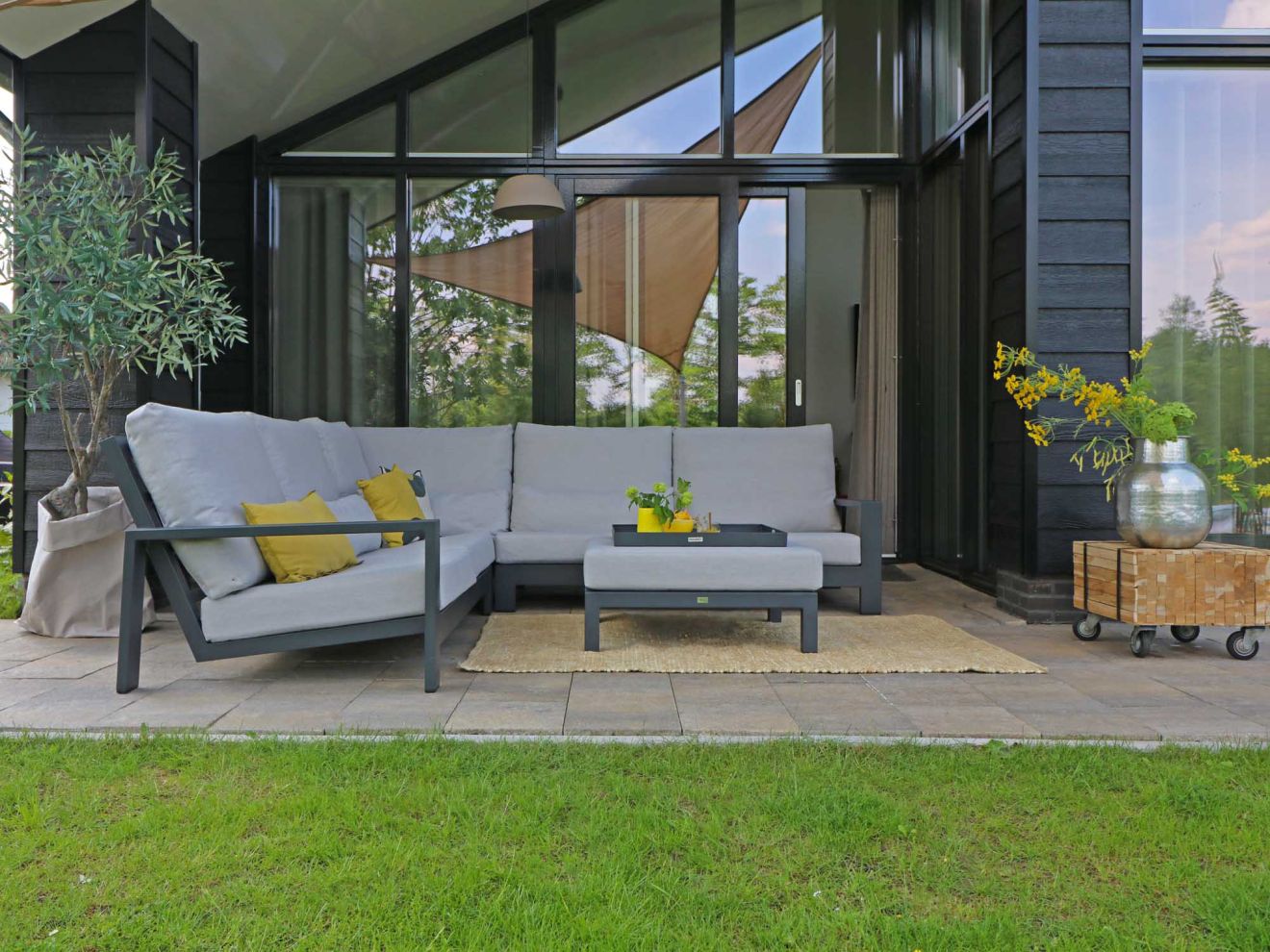 Bellagio Vezzano Lounge Gartenhocker 80x80 cm