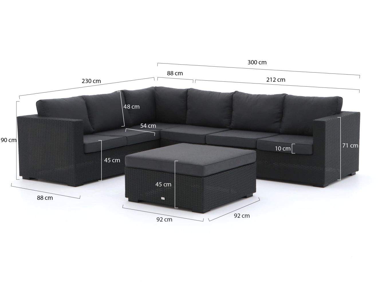Forza Giotto Ecklounge-Set 3-teilig link...