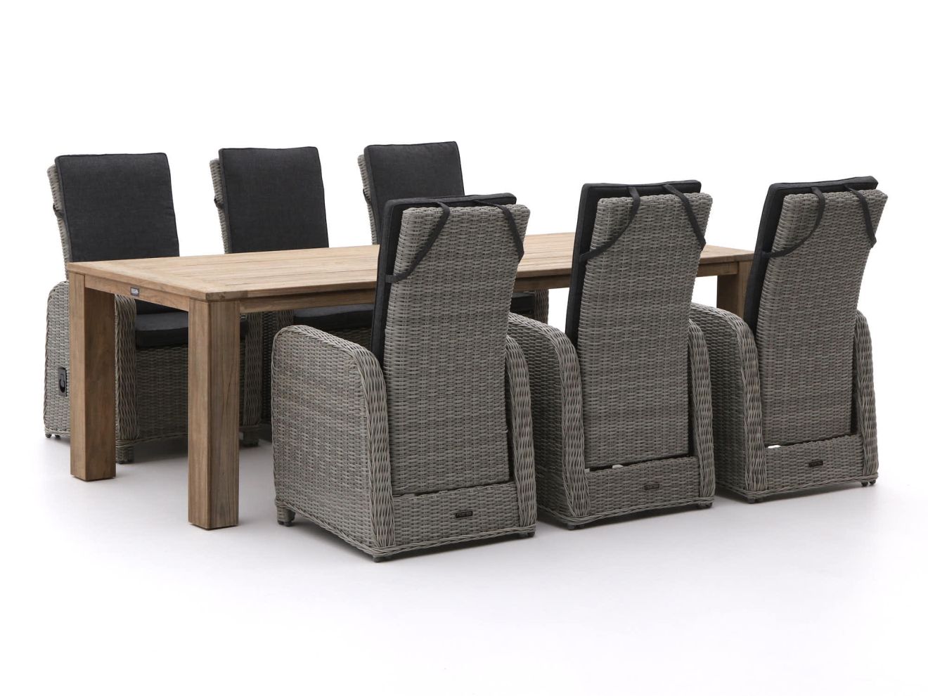 Intenso Umbria/ROUGH-X 240 cm Gartenmöbel-Set 7-teilig verstellbar Braun  Rabatt: 33 %