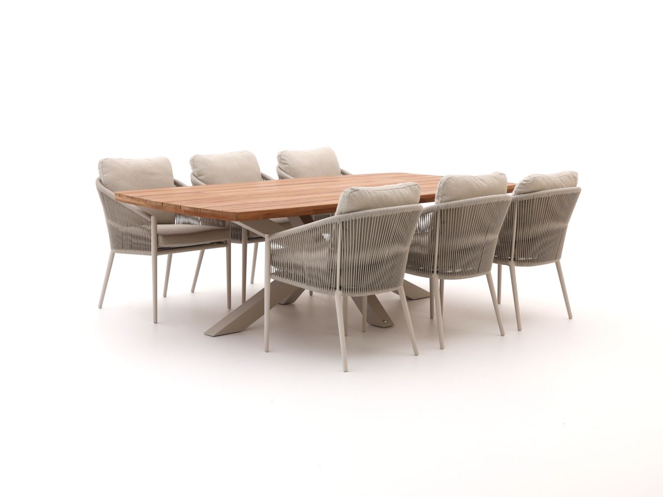 Bellagio Mineo/Induno Dänisch oval 240cm Gartenmöbel-Set 7-Teilig günstig online kaufen