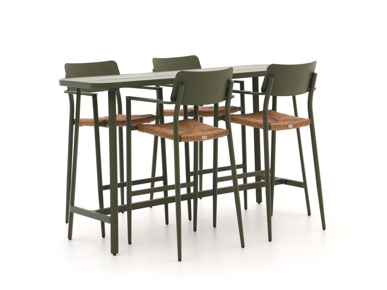 Bellagio Cino 175 cm Gartenbar-Set 5-Teilig Stapelbar günstig online kaufen
