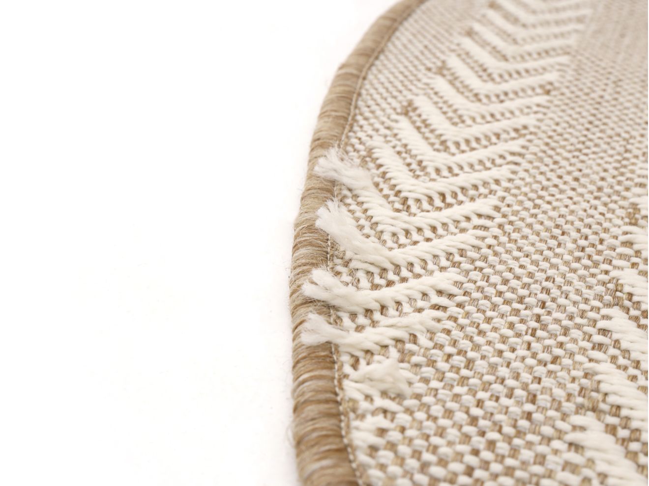 Rodrigo Outdoor Teppich ø 160 cm Weiß 160cm Rabatt: 59 %