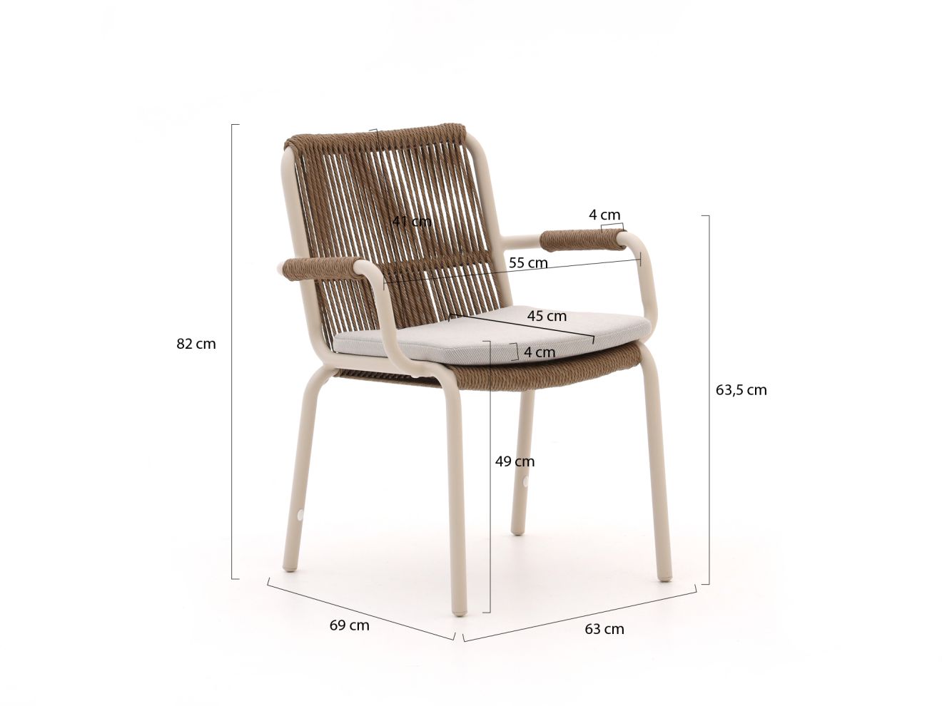 Bellagio Caronia/Furato ellips 200 cm Gartenmöbel-Set 5-Teilig Stapelbar günstig online kaufen