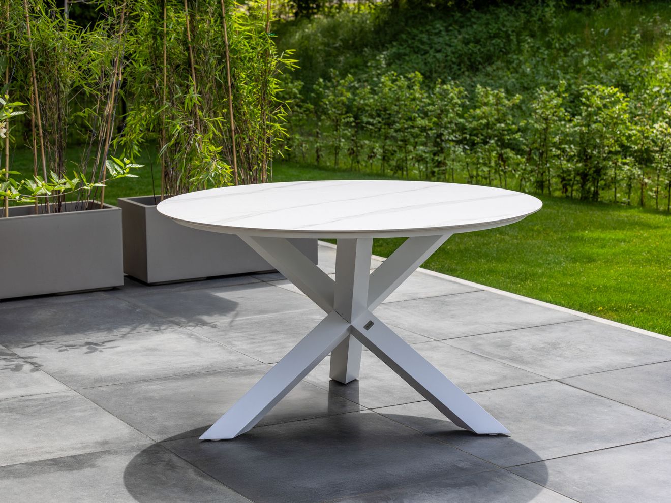 Bellagio Lodola Gartentisch ø 130cm Weiß 130cm Rabatt: 20 %