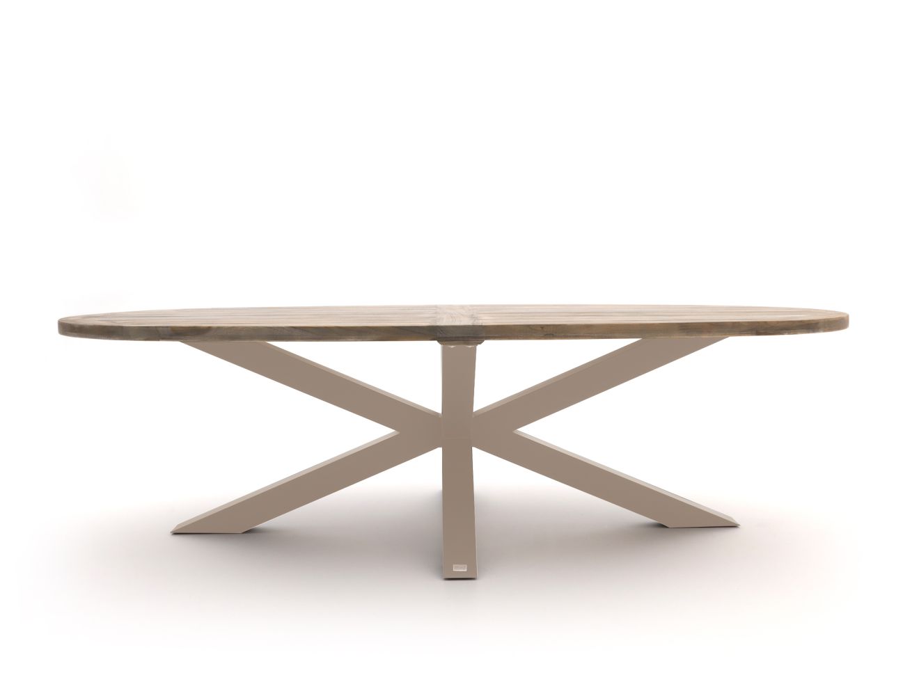 ROUGH-Y Ellips Low Dining Gartentisch 240x120 cm Taupe  Rabatt: 31 %