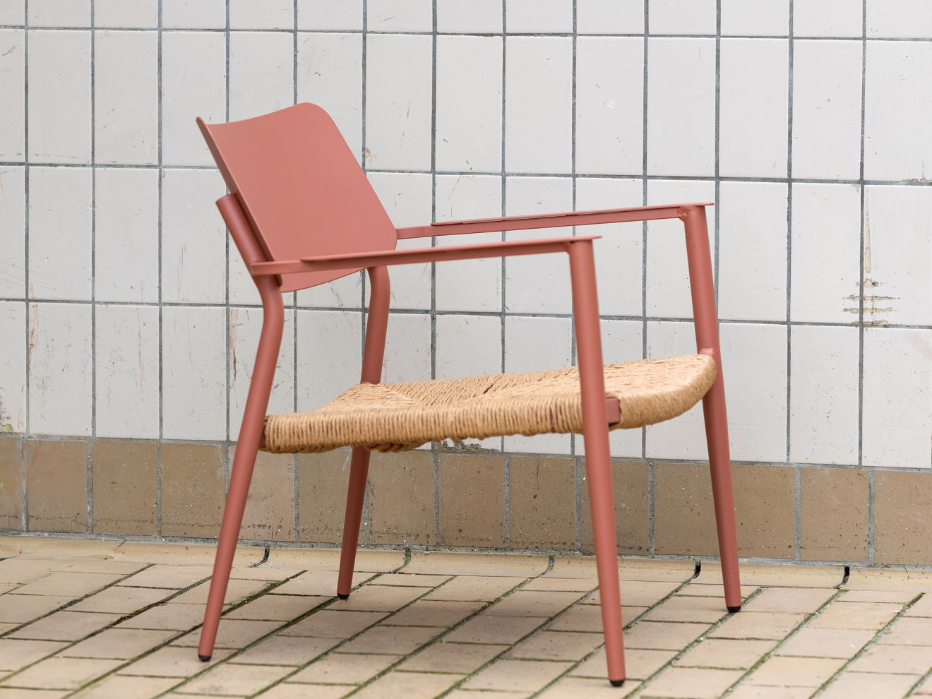 Bellagio Cino Balkonmöbel-Set 4-teilig stapelbar Rot  Rabatt: 19 %