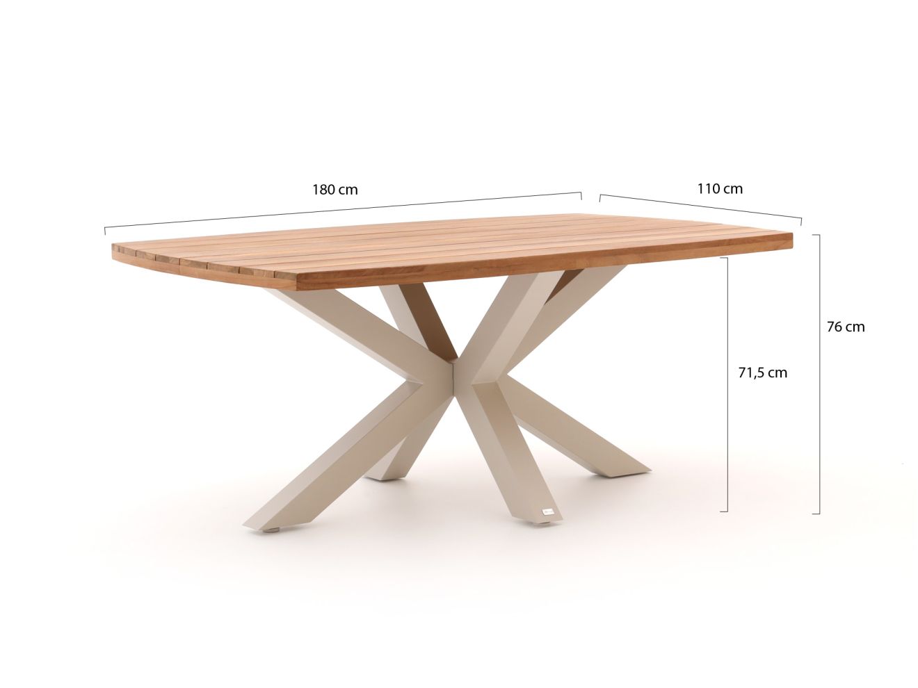 Bellagio Mineo/Induno deens Ovaal 180cm dining tuinset 5-delig Taupe 180cm Rabatt: 17 %