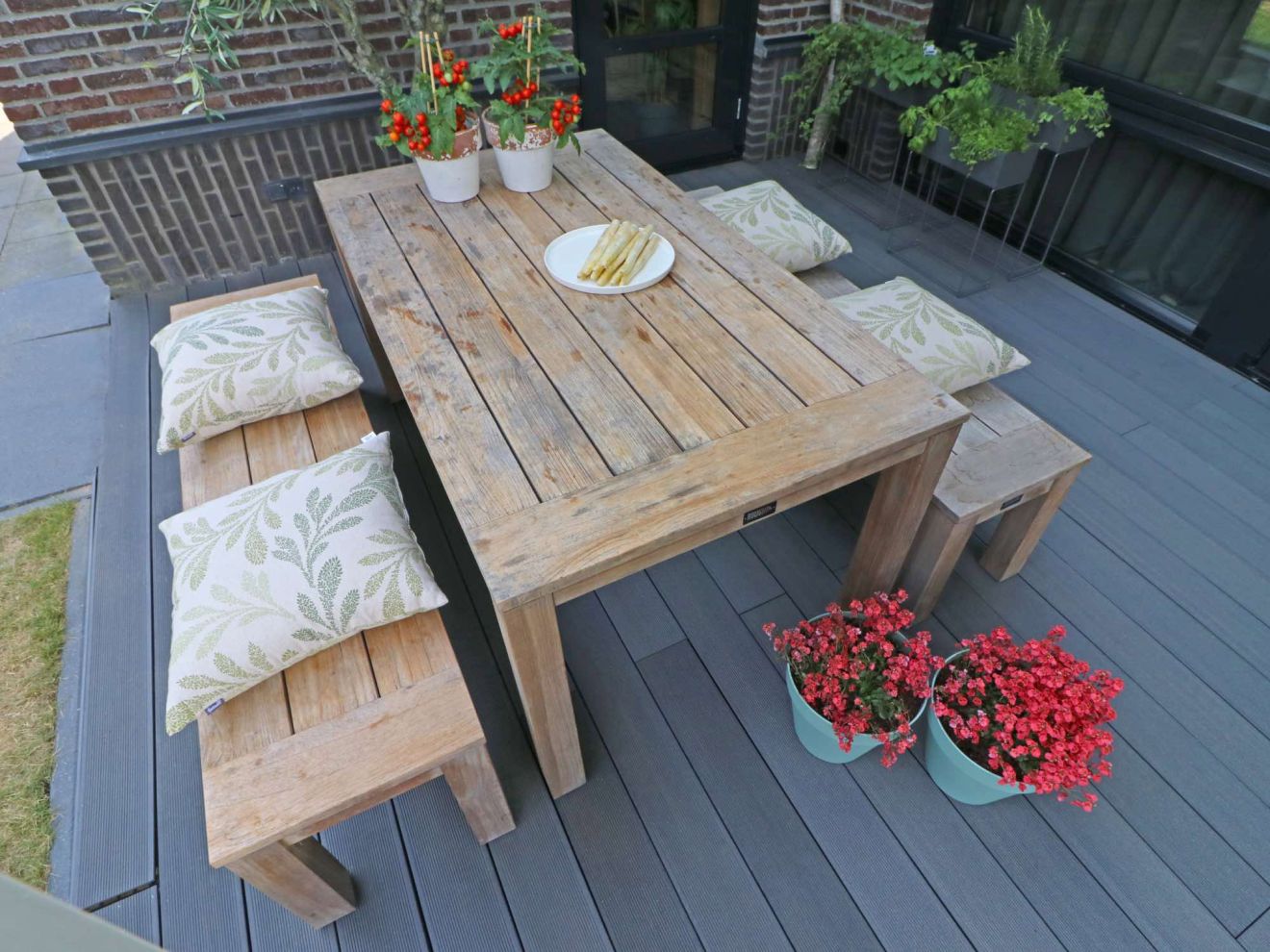 ROUGH-S 160 cm Picknick Sitzgruppe 3-tei... ROUGH-S 160 cm Picknick Sitzgruppe 3-tei...