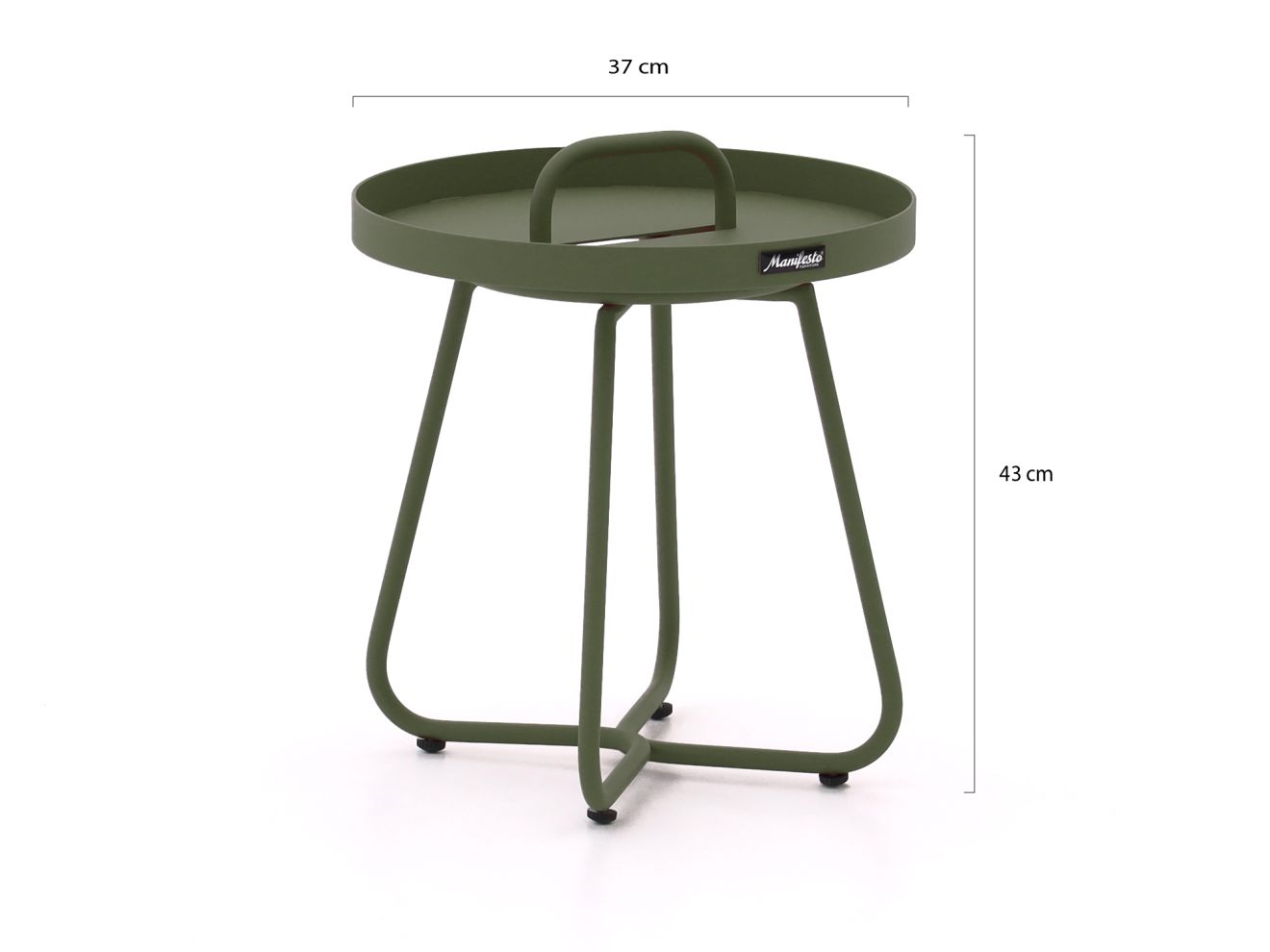 Manifesto Pito Beistelltisch Outdoor ø 37 cm (h: 43 cm) Grün 37cm Rabatt: 33 %
