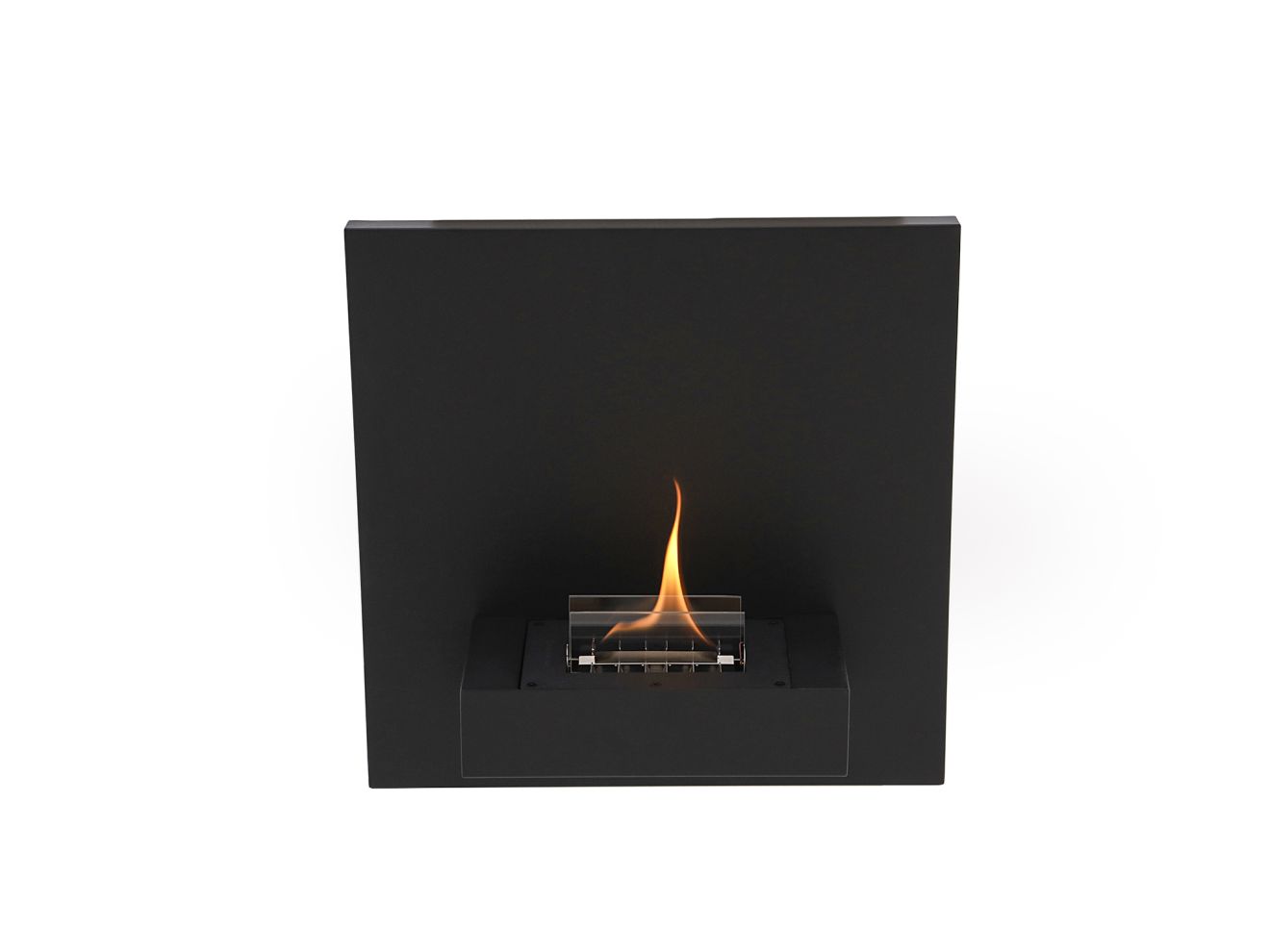 Tenderflame Square 90 Wandkamin 45×45x23 cm Schwarz