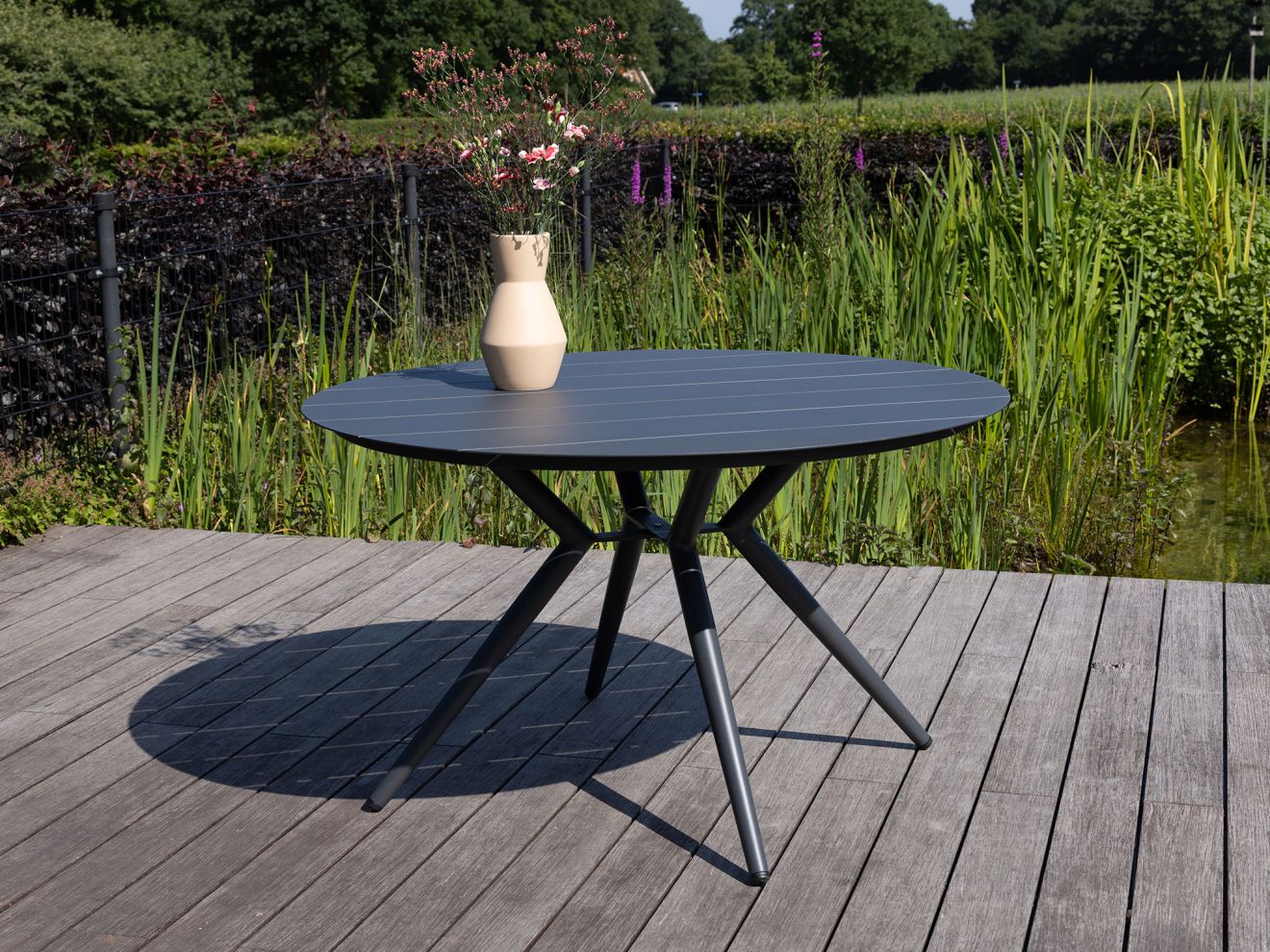 Manifesto Novara/Sora ø 127 cm Gartenmöbel-Set 6-teilig Grau 127cm Rabatt: 20 %