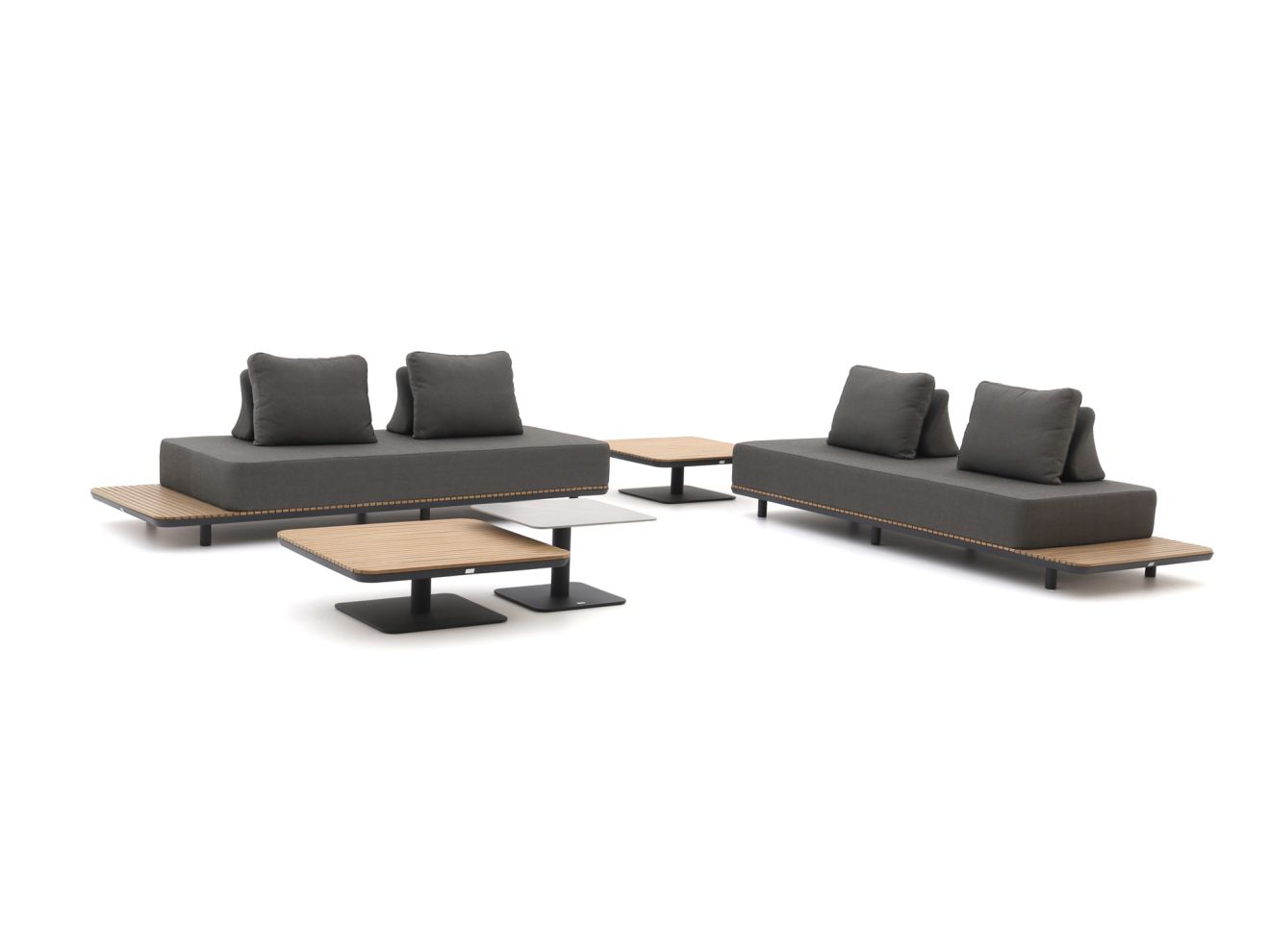 Bellagio San Lupo Ecklounge-Set 5-teilig 4-Sitzer Grau  Rabatt: 20 %