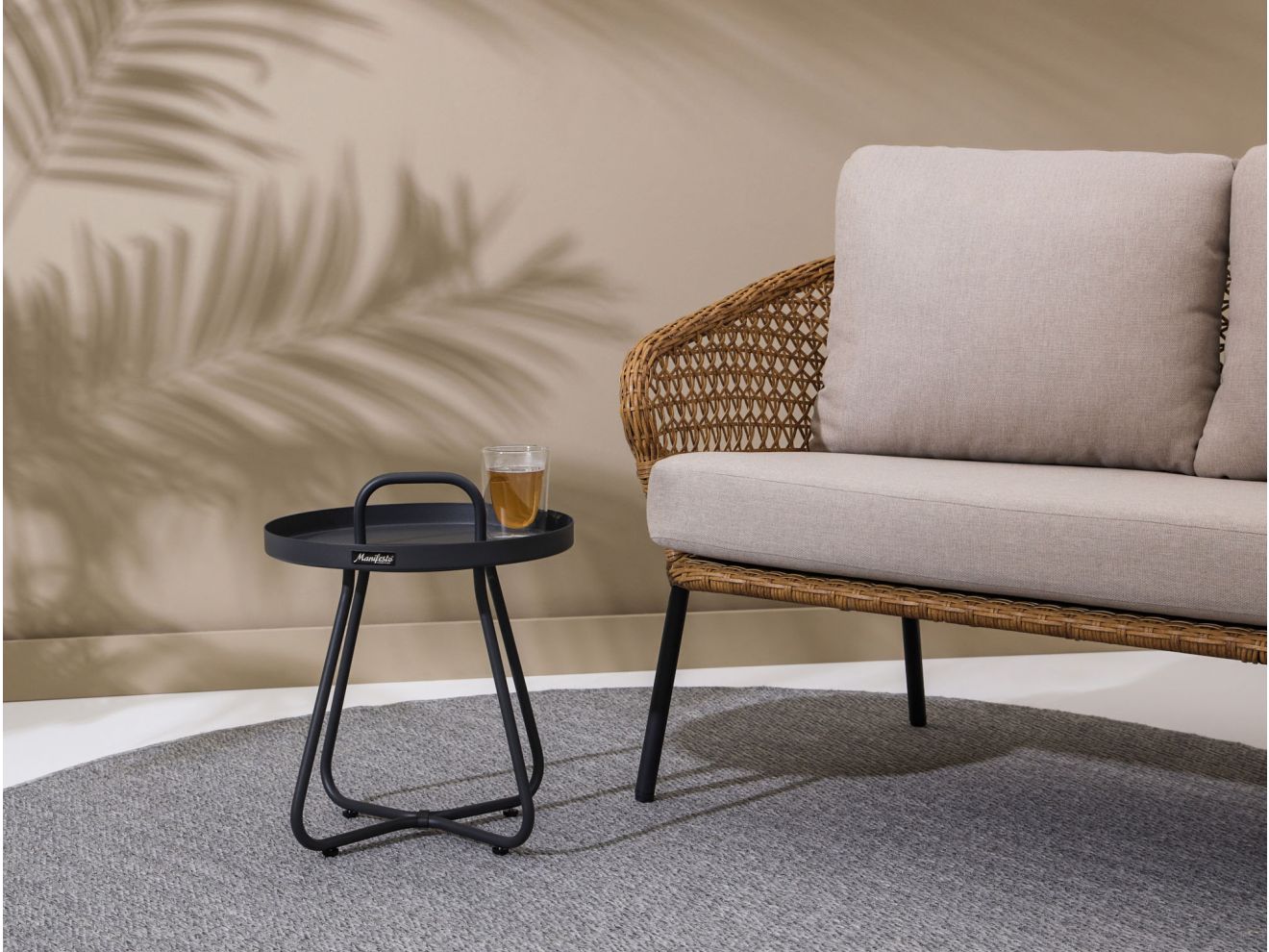 Bolonia Outdoor Teppich ø 200 cm Grau 200cm Rabatt: 17 %