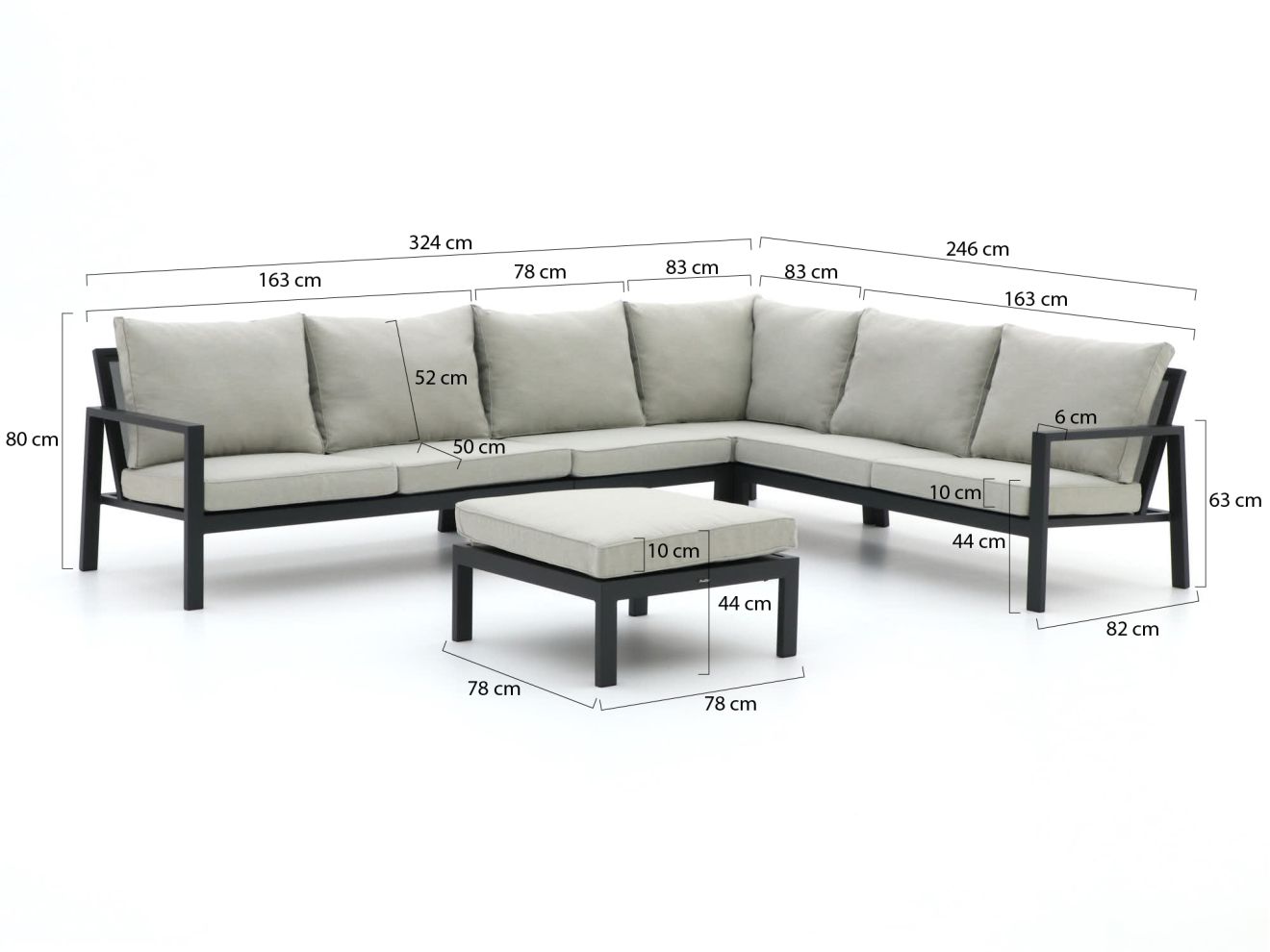 Manifesto Alzano Ecklounge-Set 5-teilig ...