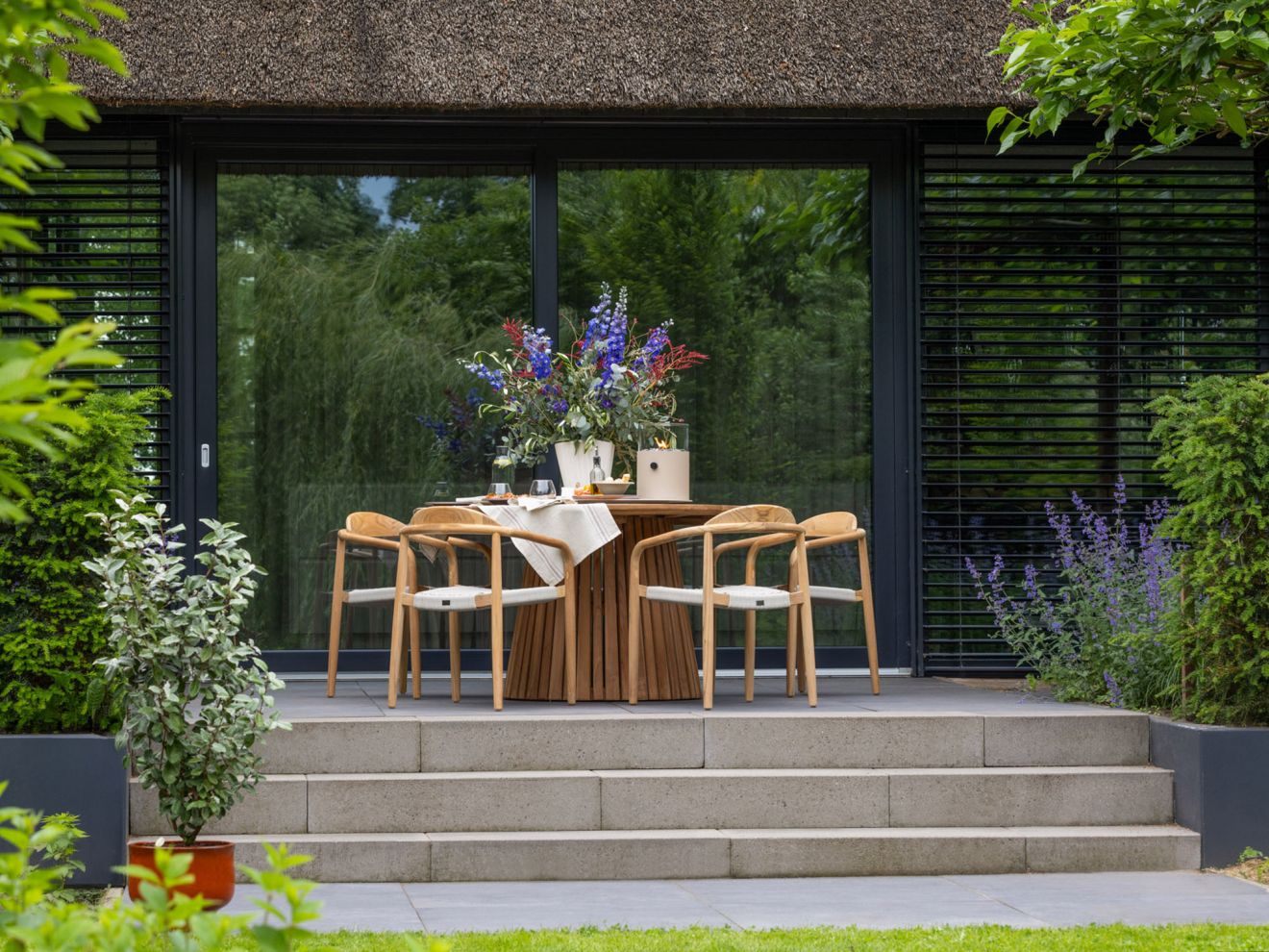 Bellagio Santa Severina dining tuintafel ø150cm (h: 76cm) Grau 150cm Rabatt: 20 %