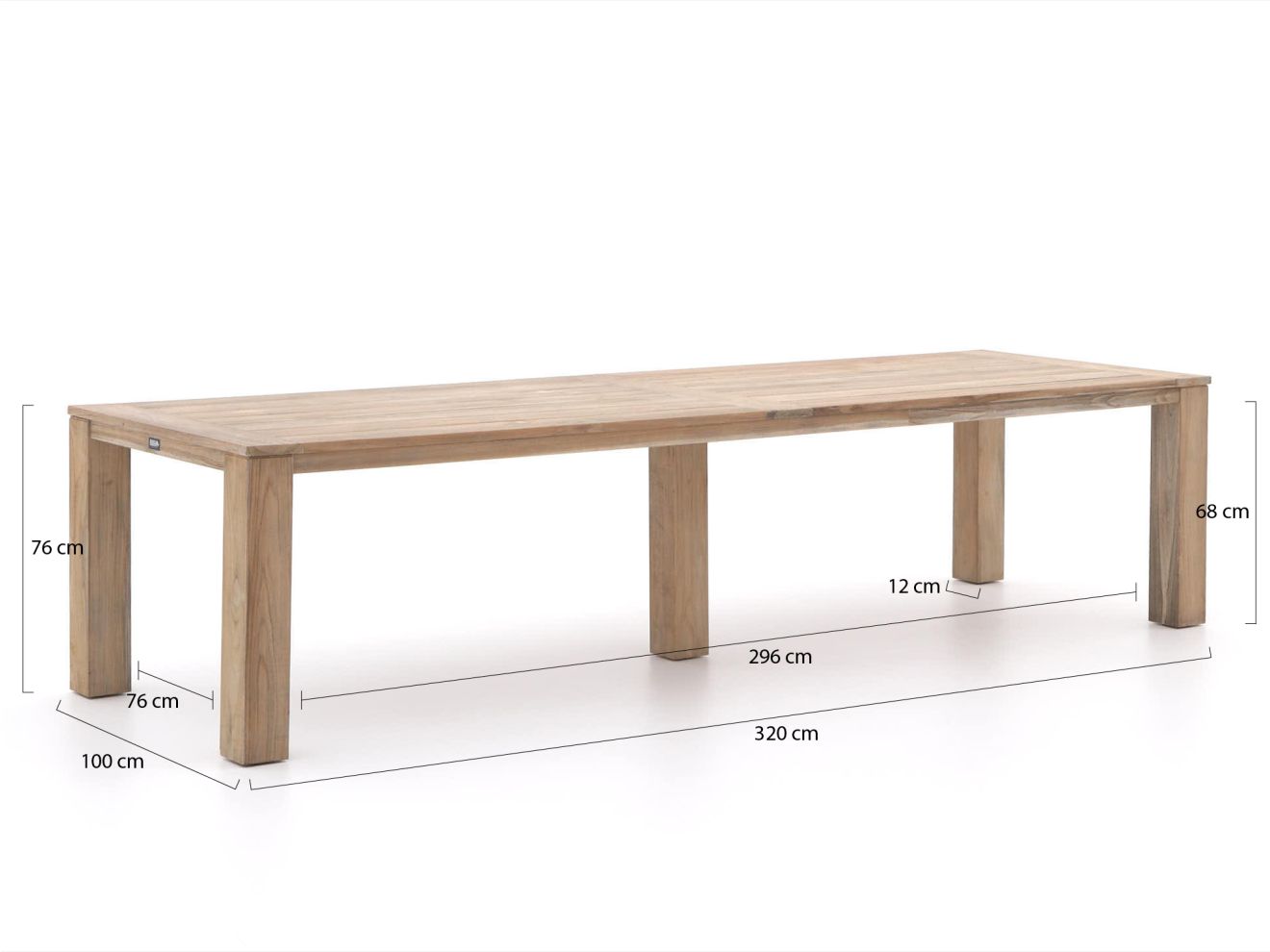 ROUGH-X Gartentisch 320x100x76 cm günstig online kaufen