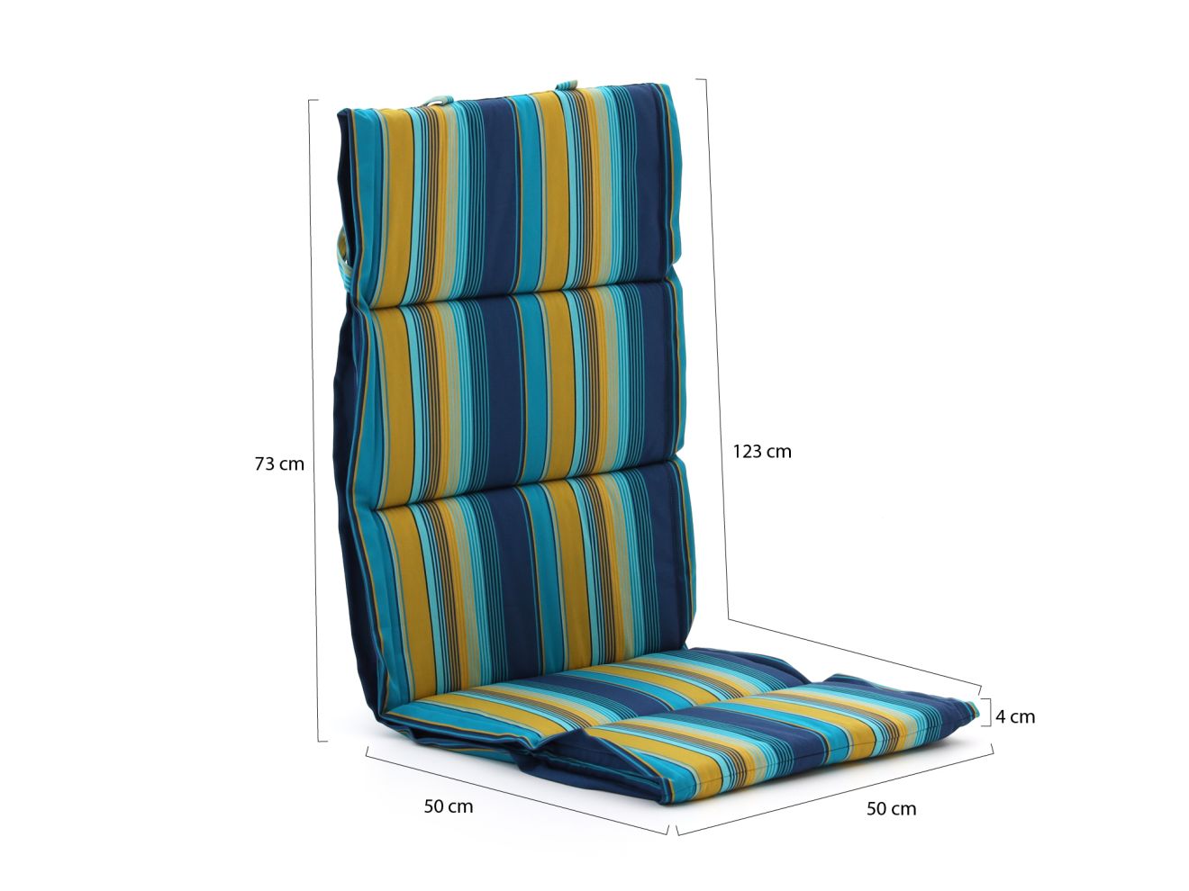 Madison Fiber Hochleher Auflagen Set von 4 Blau/Gelb/Grün  Rabatt: 33 %