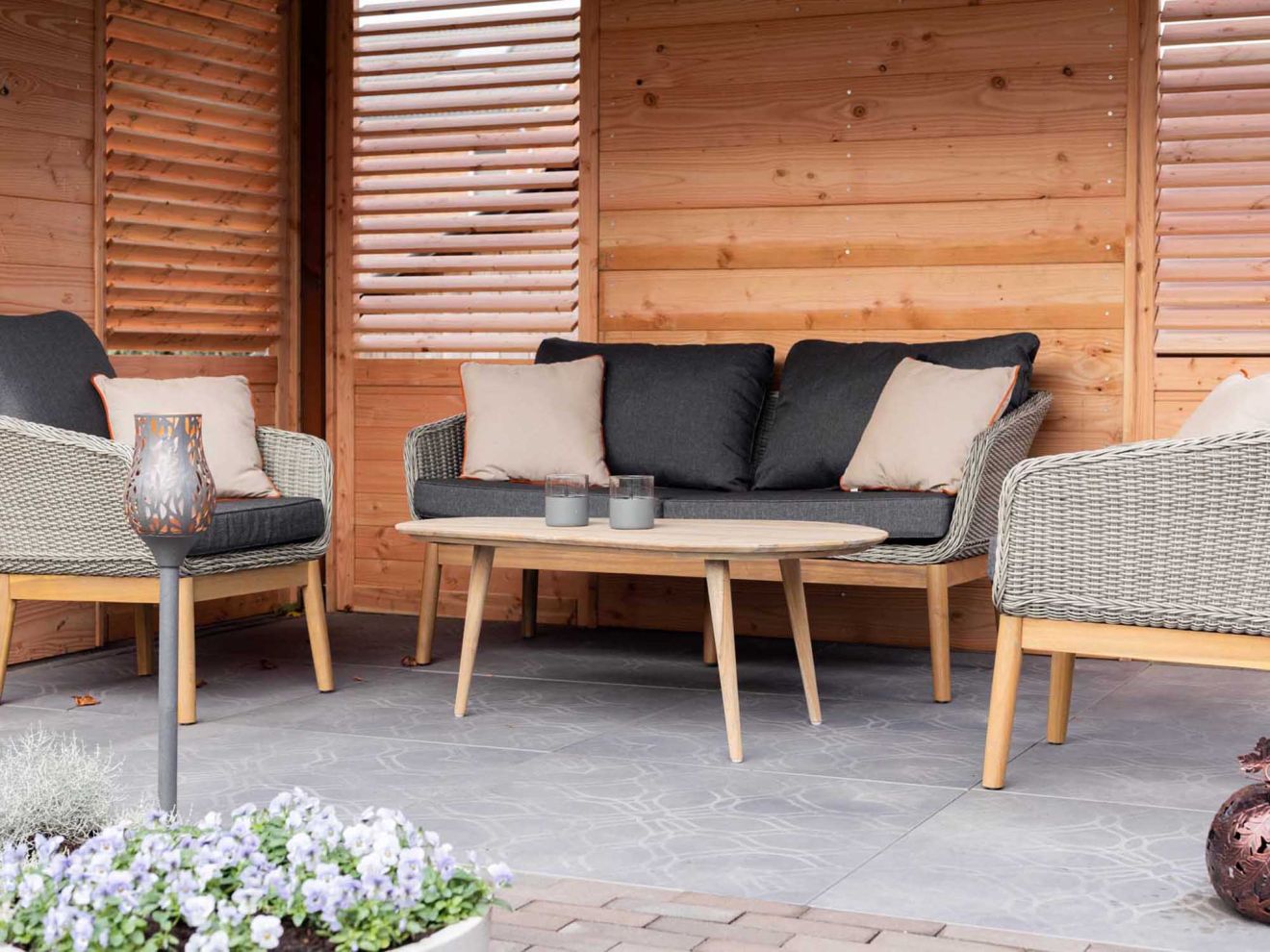 Intenso Borgetto/ROUGH-K Sessel-Sofa Lounge-Set 4-teilig Braun 0x0cm Rabatt: 31 %