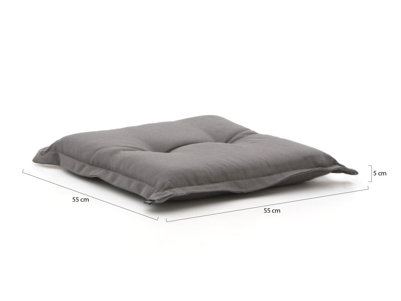 Madison Sitz-/Hockerkissen 55x55 cm mit Rand Grau 55x55cm Madison Sitz-/Hockerkissen 55x55 cm mit Rand Grau 55x55cm