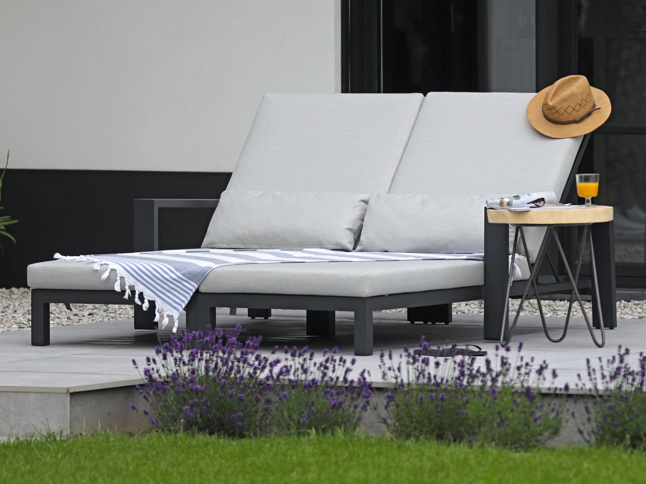 Bellagio Vezzano Gartenliegen-Set 2-teilig mit Rad   Rabatt: 23 %