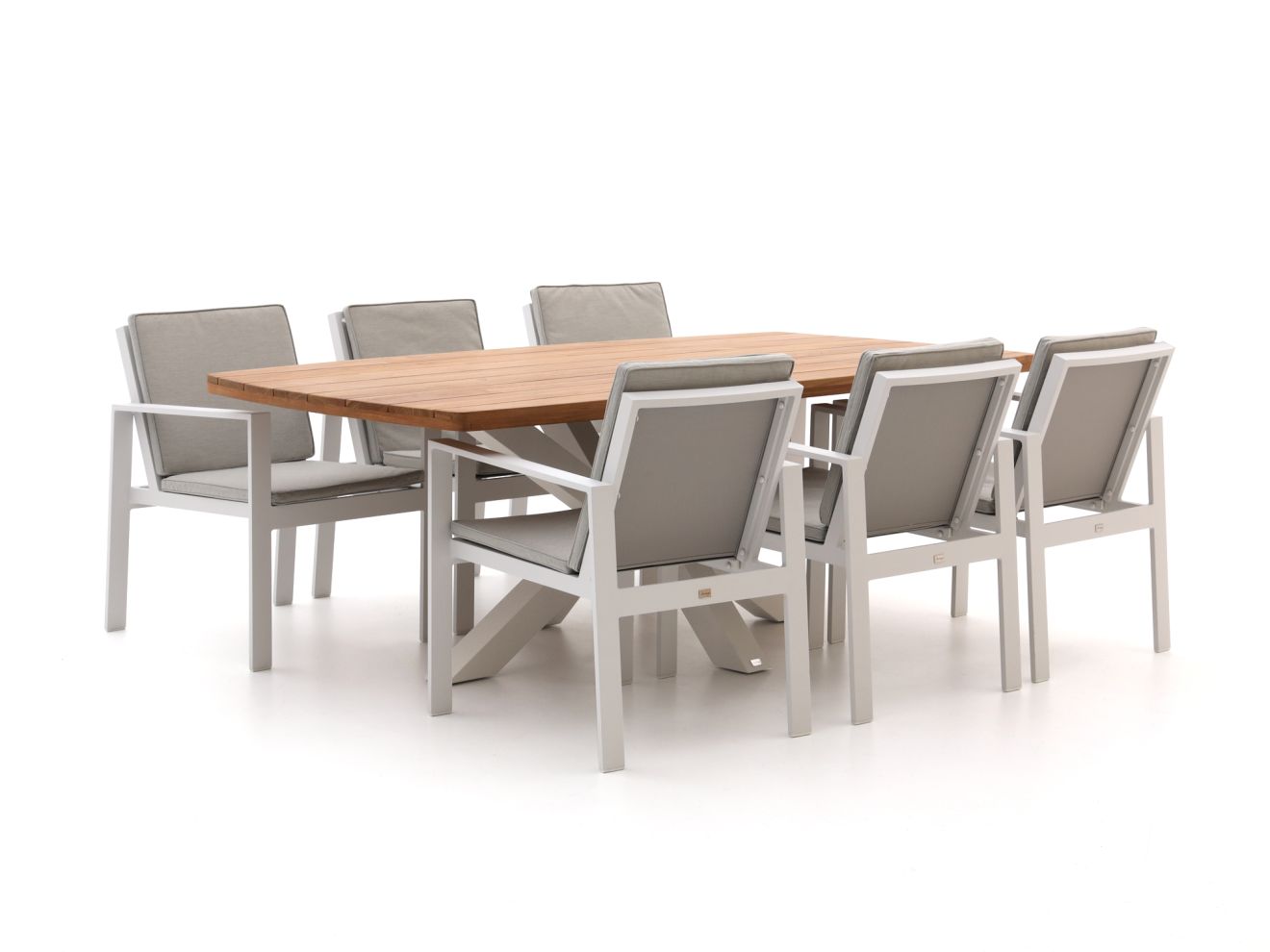 Bellagio Vezzano/Induno Dänisch oval 220 cm Gartenmöbel-Set 7-teilig günstig online kaufen