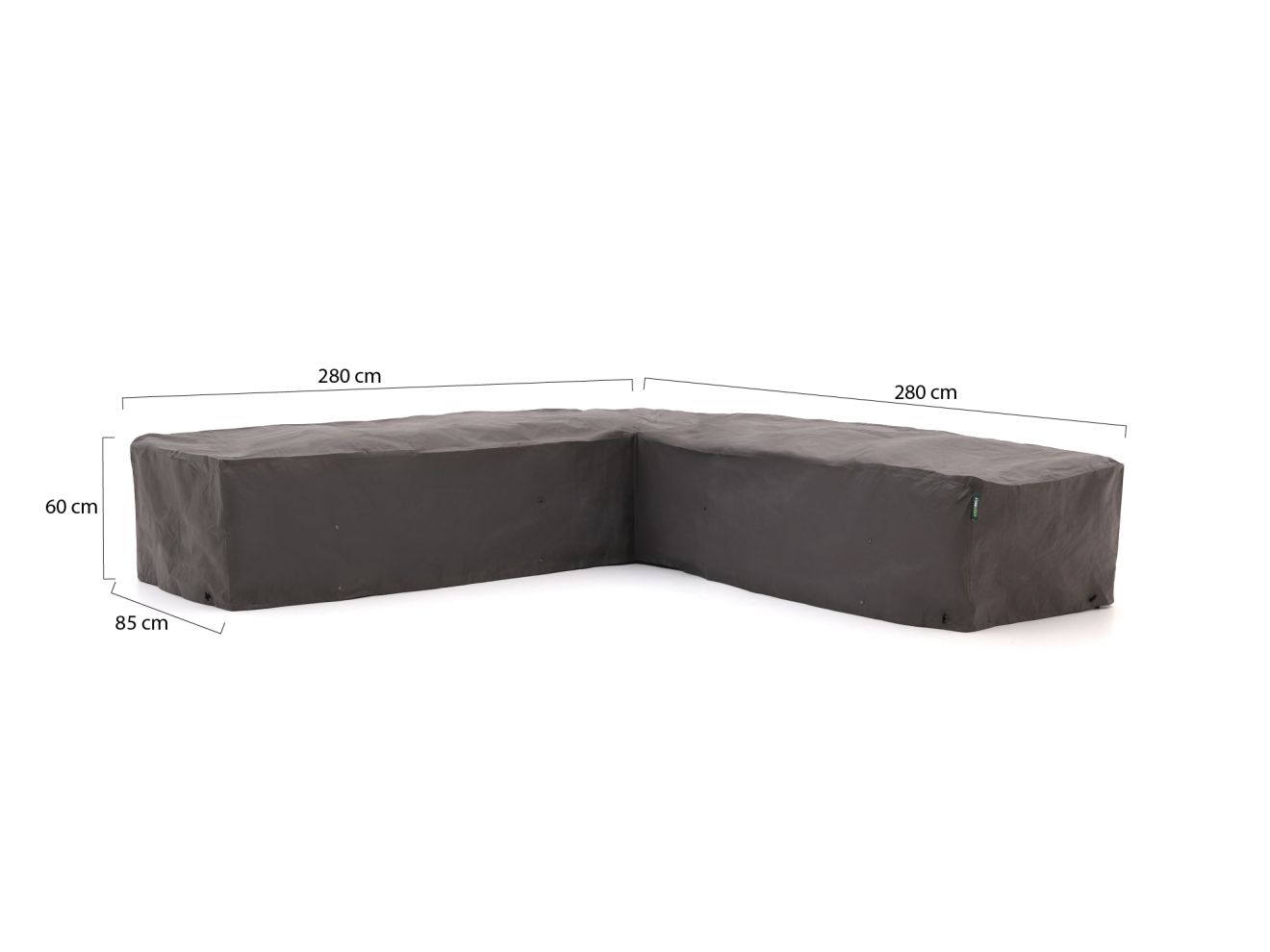 Kees Smit Gartenmöbelabdeckung Ecklounge-Set 280x85/280x85x60 cm günstig online kaufen