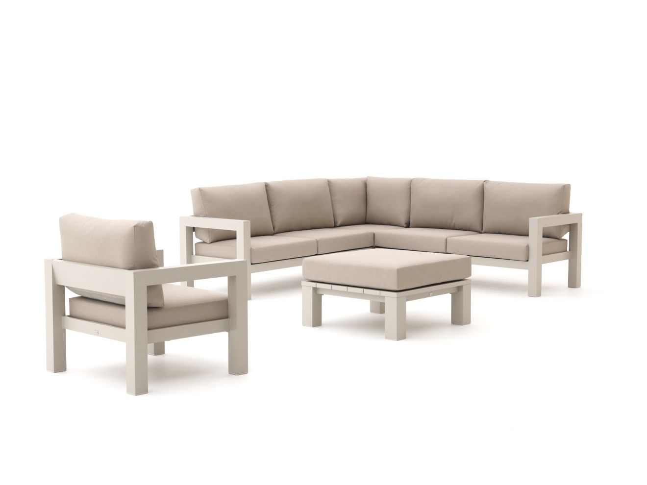 Bellagio Campazzo Ecklounge-Set 5-teilig 6-Sitzer Taupe  Rabatt: 26 %