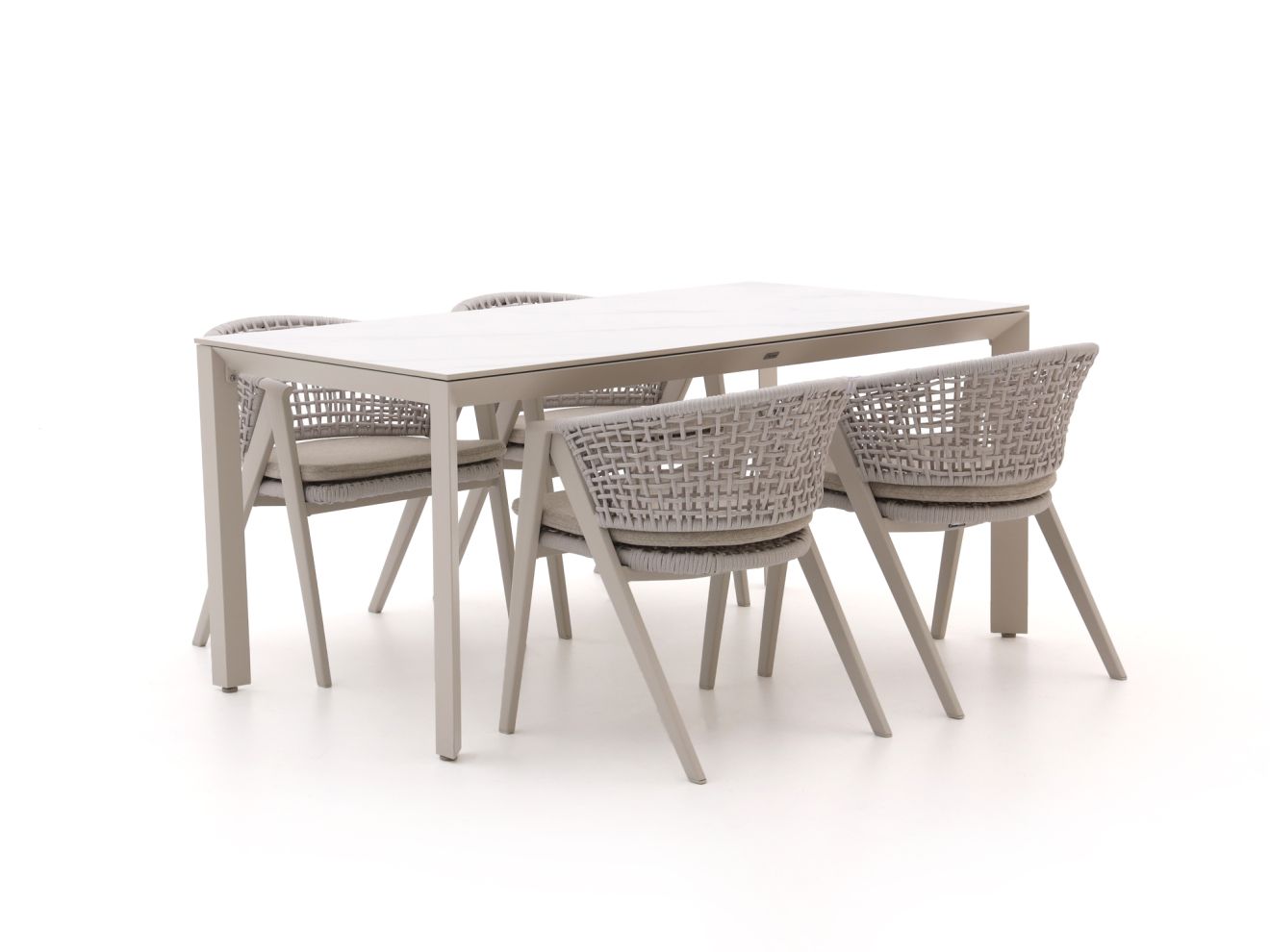 Manifesto Valsecca/Sestino 160 cm Gartenmöbel-Set 5-teilig günstig online kaufen