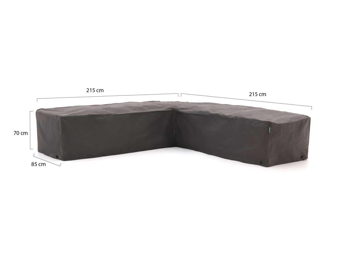 Kees Smit Gartenmöbelabdeckung Ecklounge-Set 215x85/215x85x70 cm günstig online kaufen