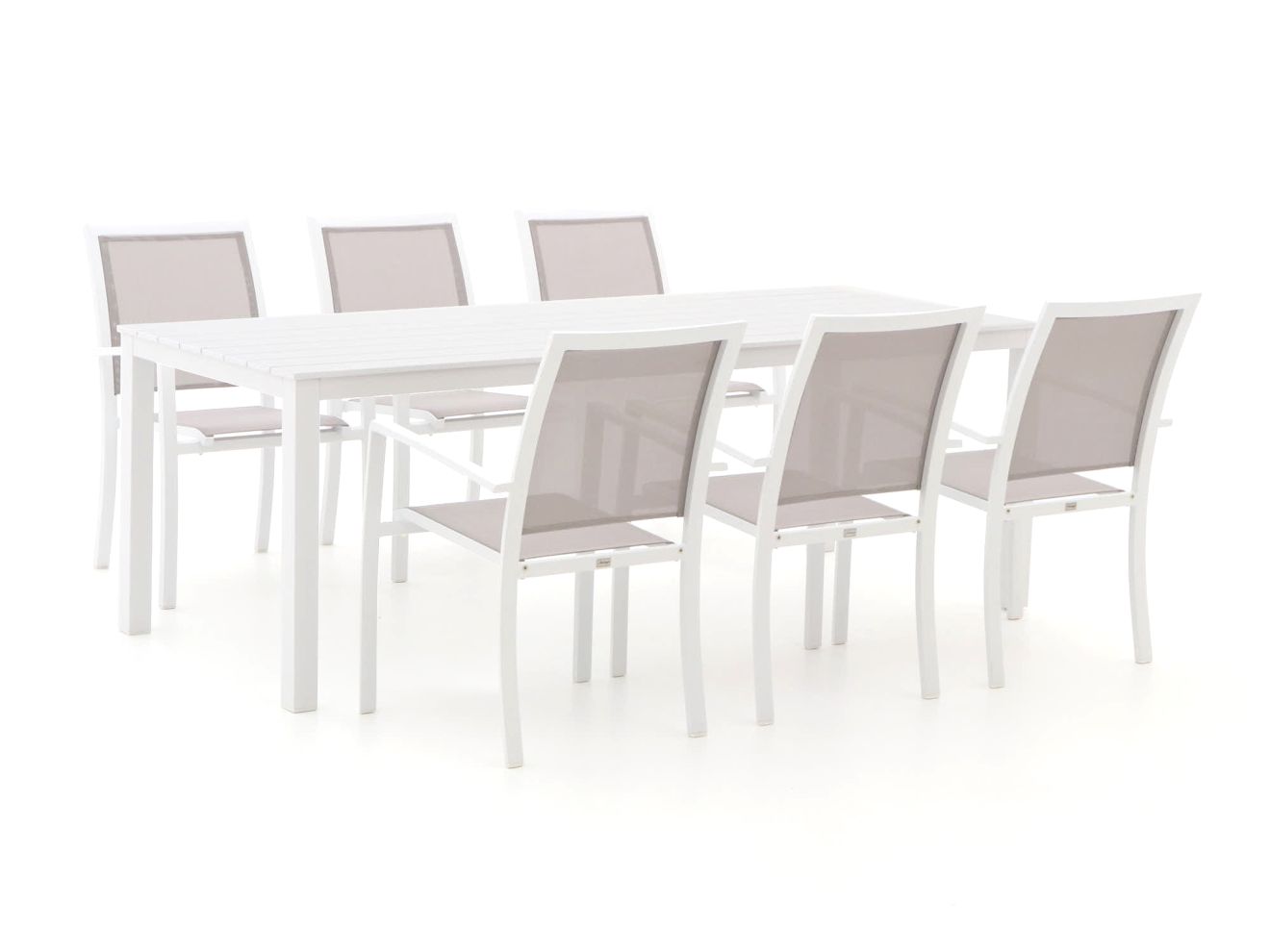 Bellagio Anzio/Menzano 220 cm Gartenmöbel-Set 7-teilig stapelbar günstig online kaufen