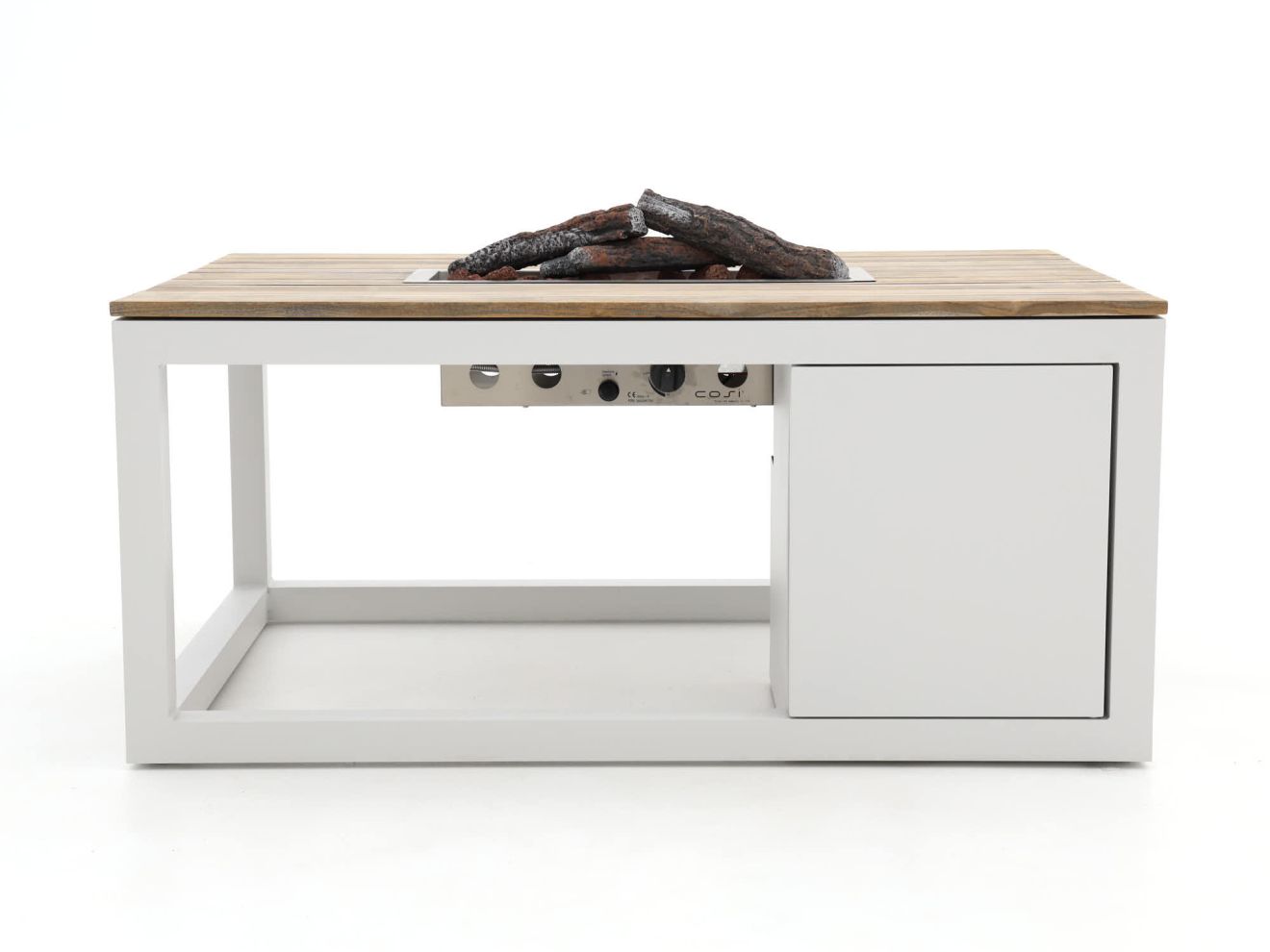 Cosiraw Lounge Feuertisch 120x80x55 cm Weiß