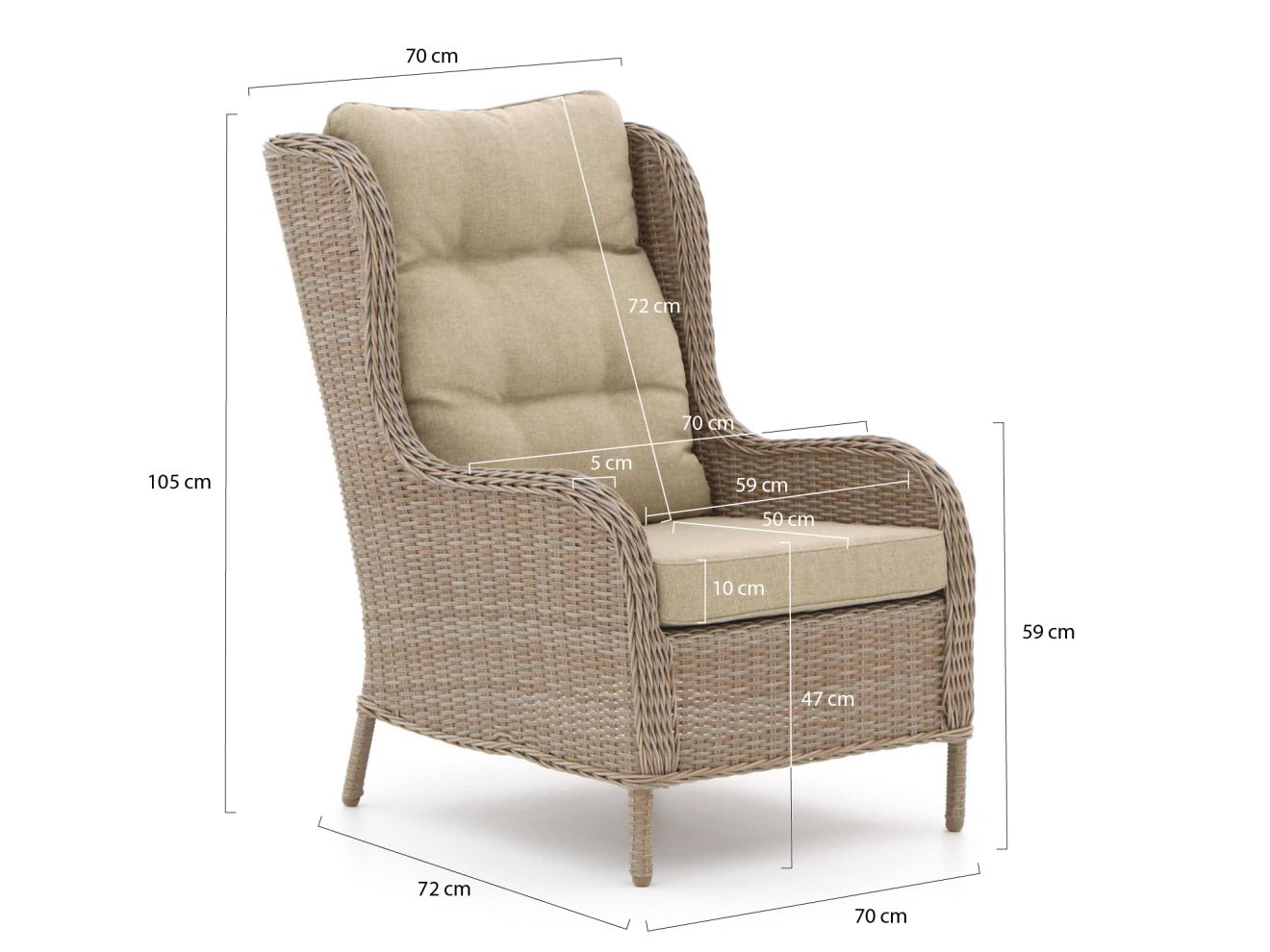 Intenso Gabri Balkonmöbel-Set Lounge 3-teilig günstig online kaufen