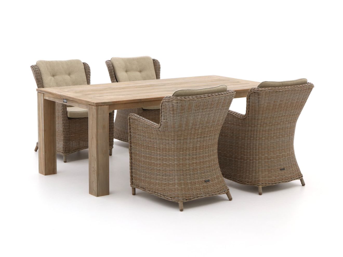 Intenso Milano/ROUGH-X 200 cm Gartenmöbel-Set 5-teilig