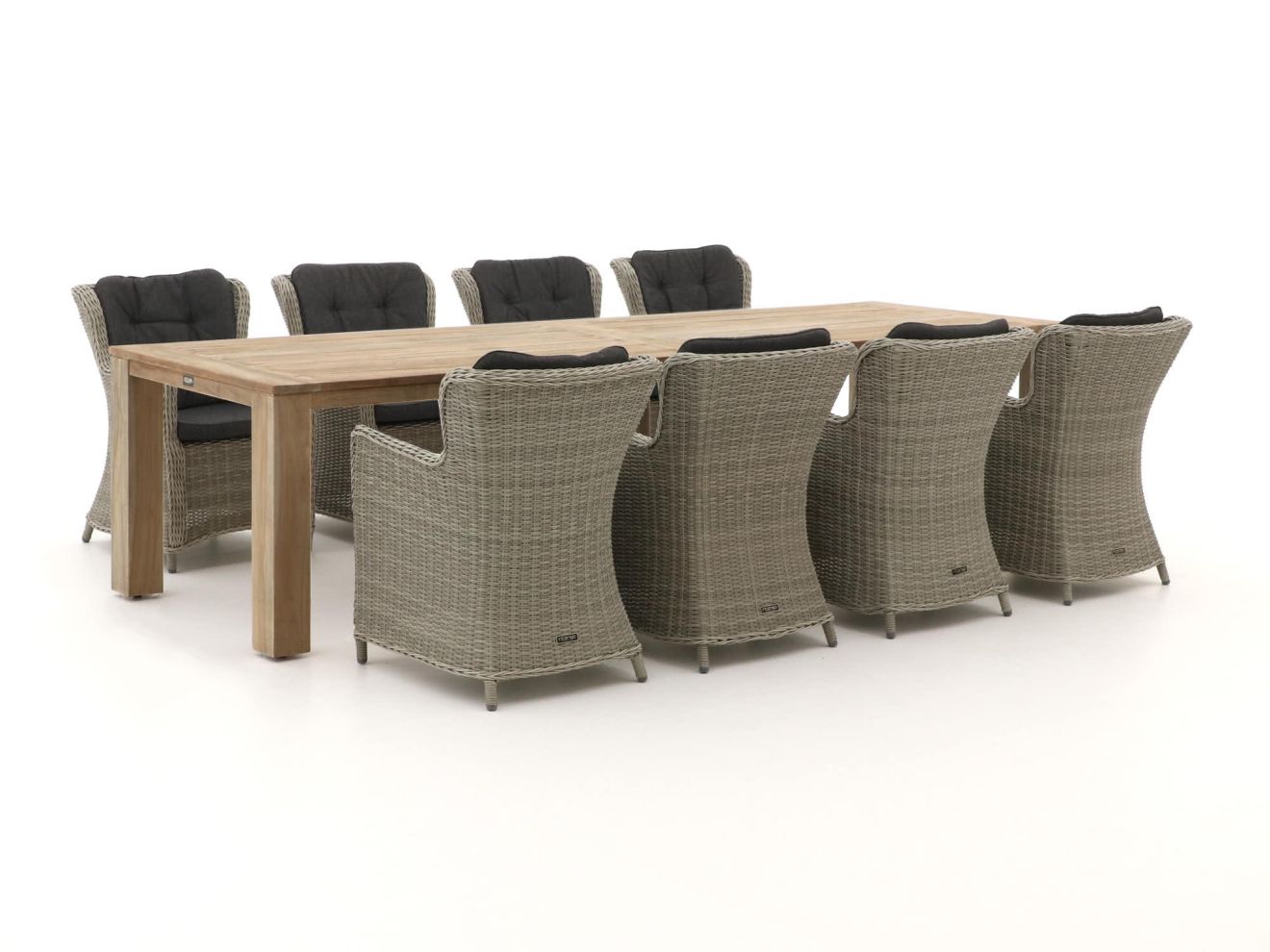 Intenso Milano/ROUGH-X 320 cm Gartenmöbel-Set 9-teilig günstig online kaufen